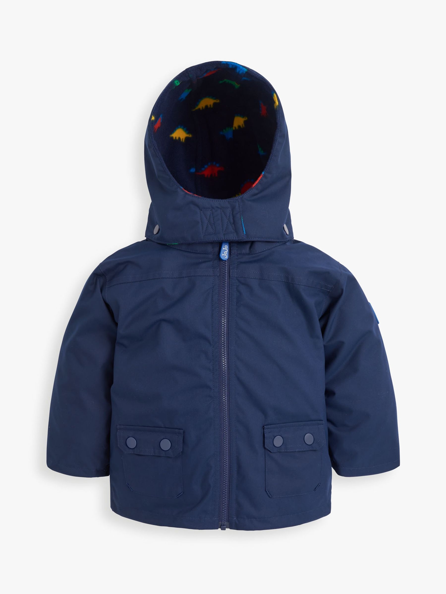 Navy Blue Stegosaurus 4-In-1 Waterproof Polarfleece Jacket - Image 2 of 11