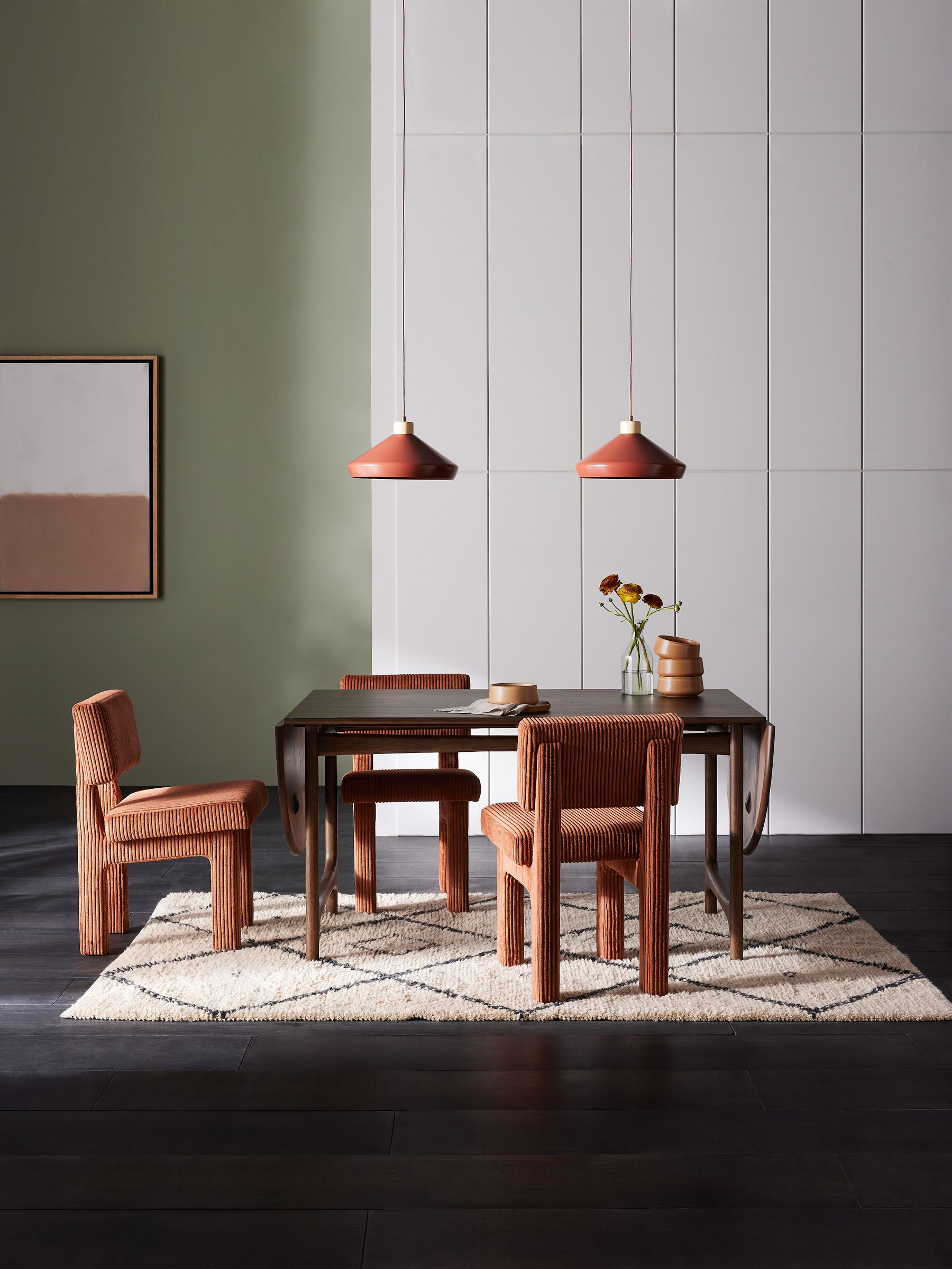 Maggie Extending Dining Table in Walnut Oak Veneer - Image 2 of 6