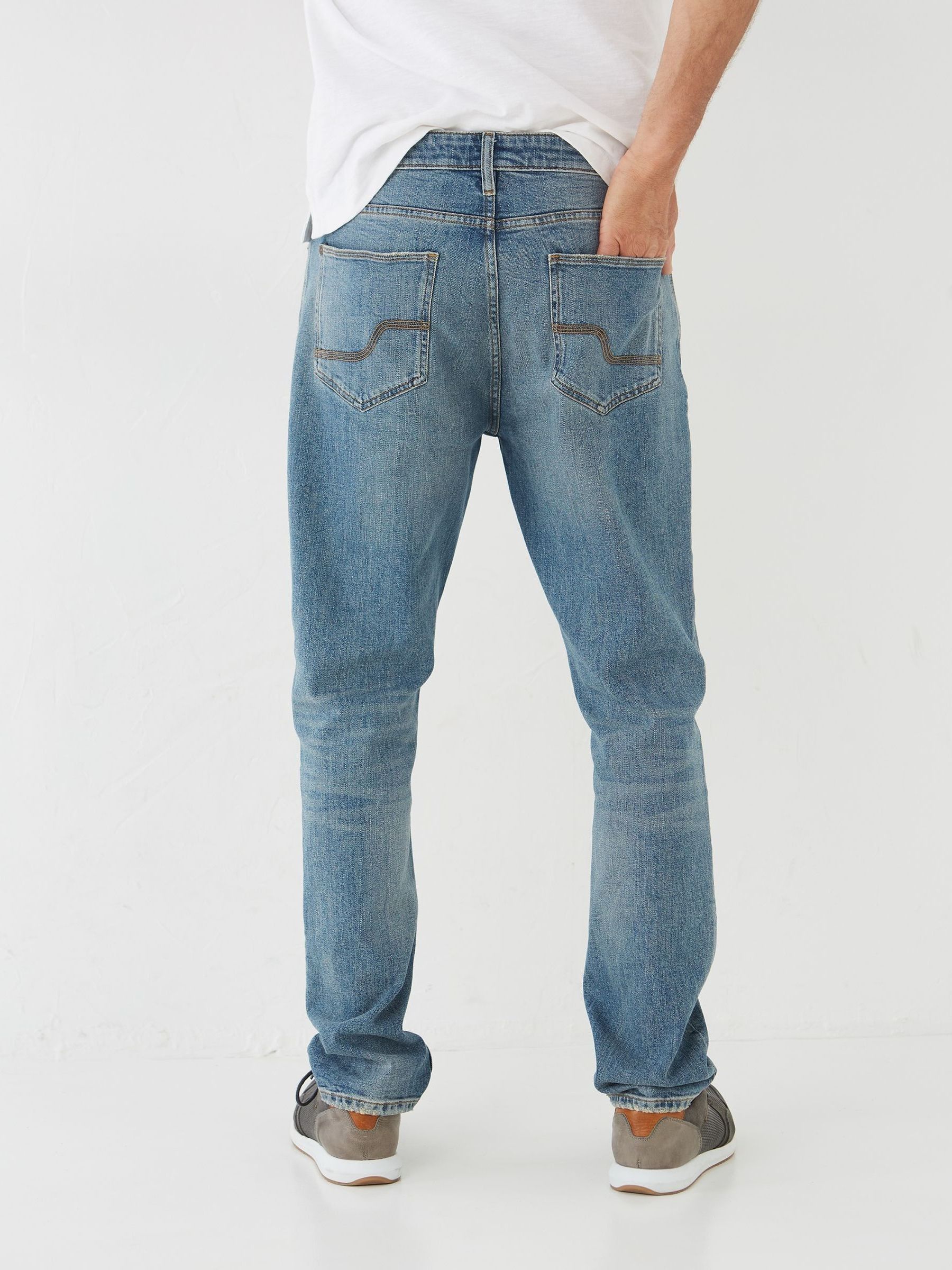 Blue Slim Authentic Wash Jeans - Image 2 of 5