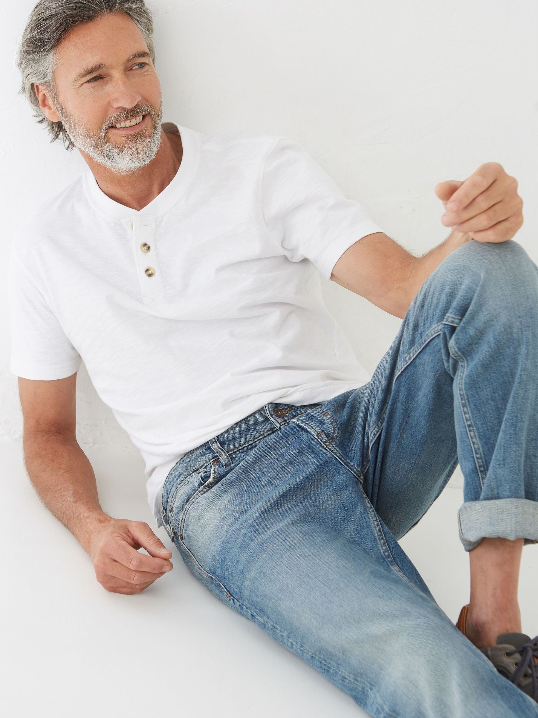 Blue Slim Authentic Wash Jeans - Image 3 of 5