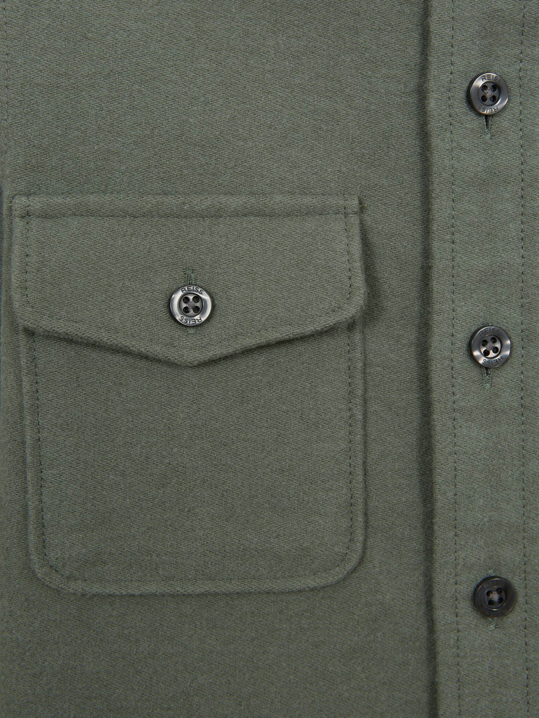 Senior Twin Pocket Overshirt in Green - Image 8 of 8