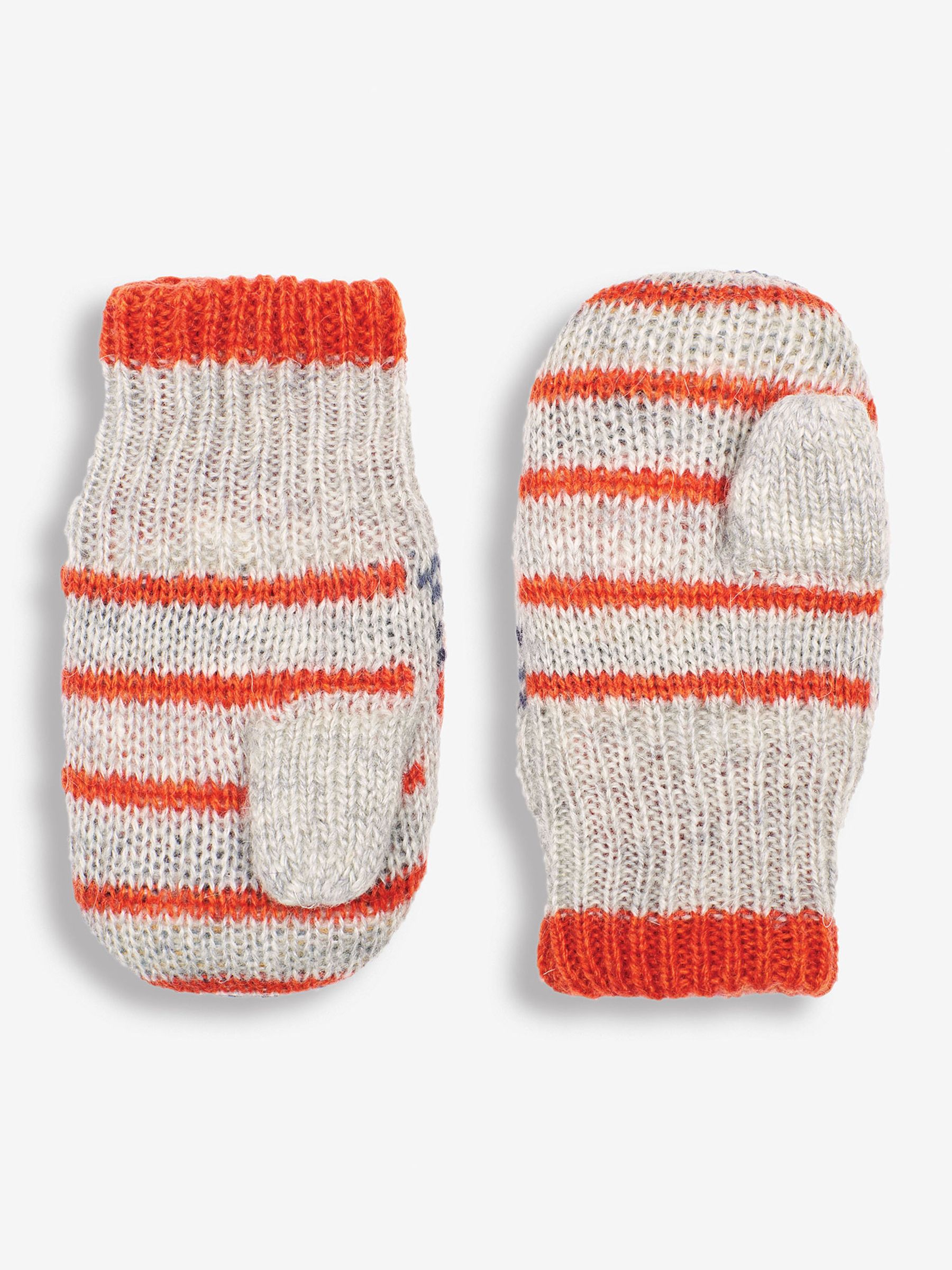 Grey Fox Fairisle Pattern Mittens - Image 2 of 3