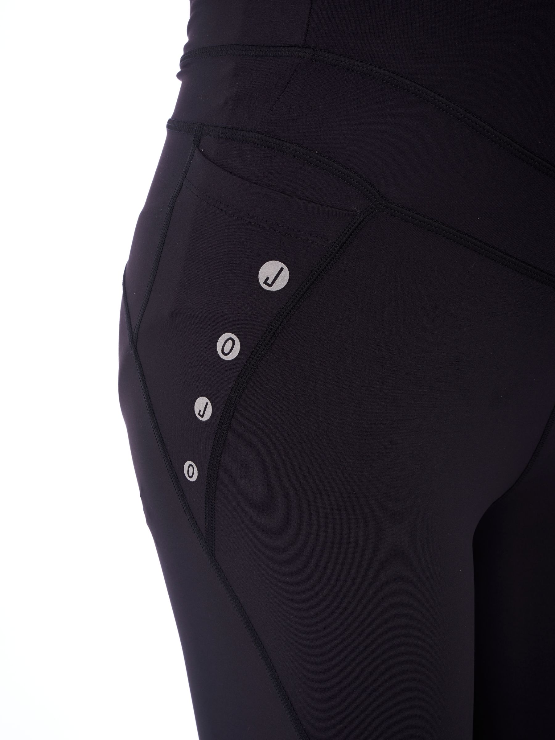 Black Mesh Panel Performance Maternity Workout Leggings - Image 5 of 5