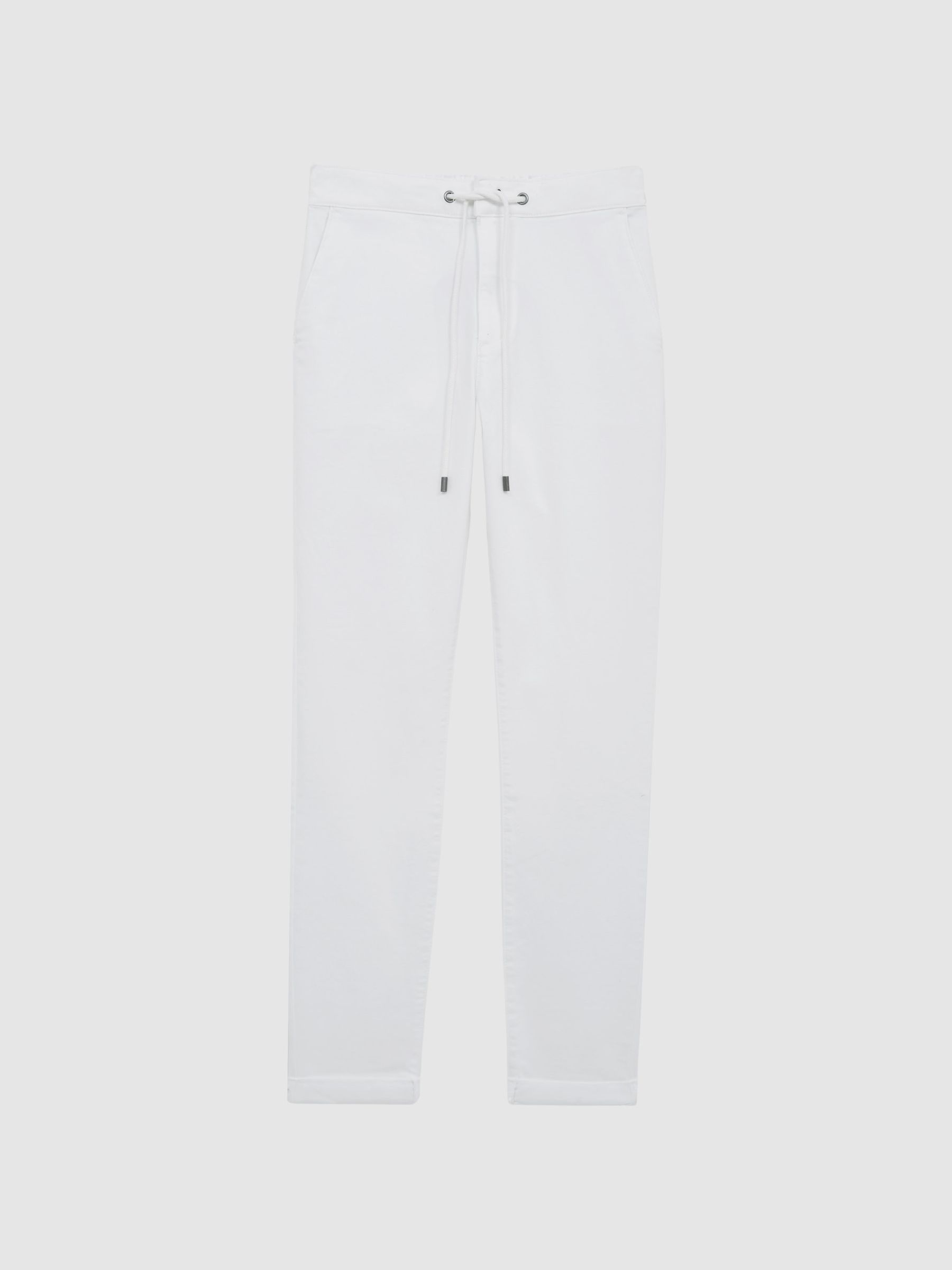 Paige Brushed Sweatpants in White - Image 2 of 5