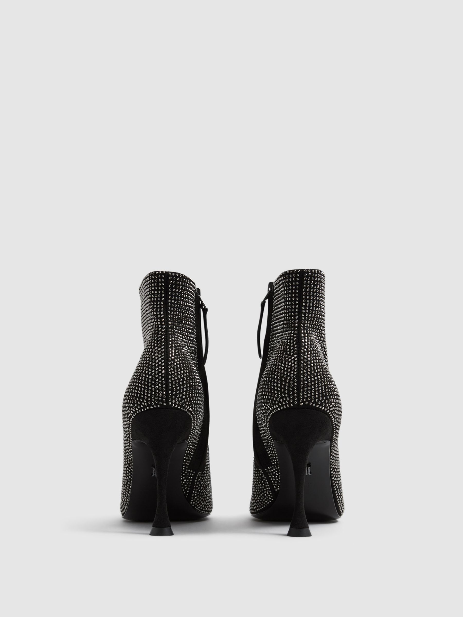 Crystal Point Ankle Boots in Black - Image 8 of 8