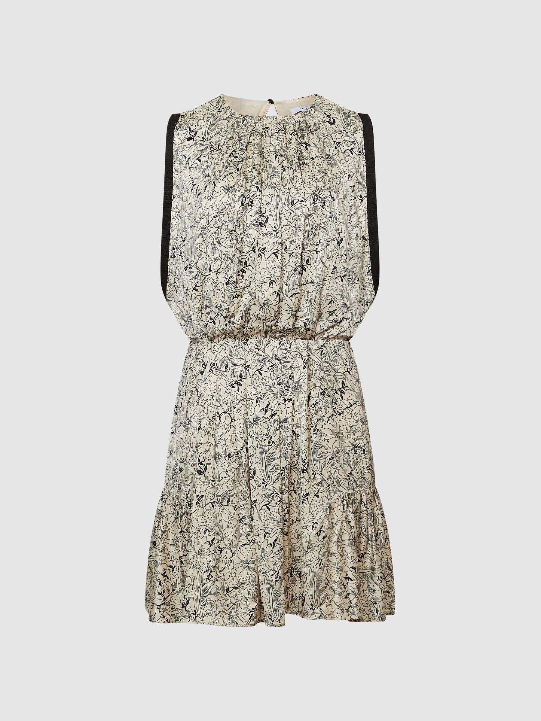 Floral Flippy Dress in Cream - Image 2 of 7