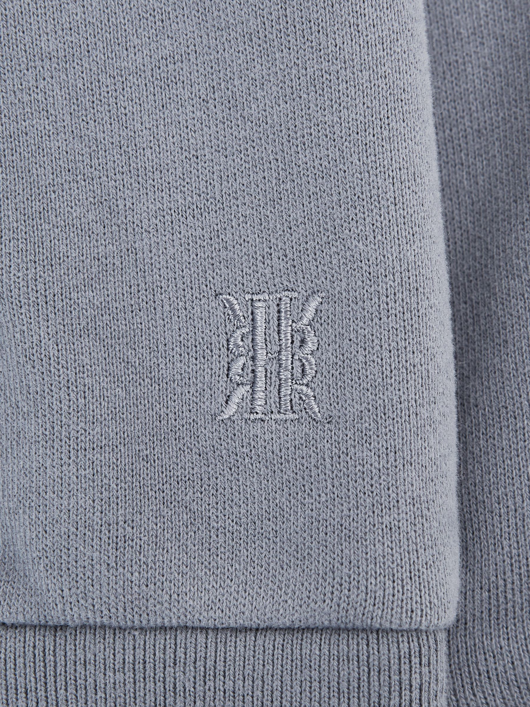 Oversized Cotton Jersey Hoodie in Ashley Blue - Image 5 of 5
