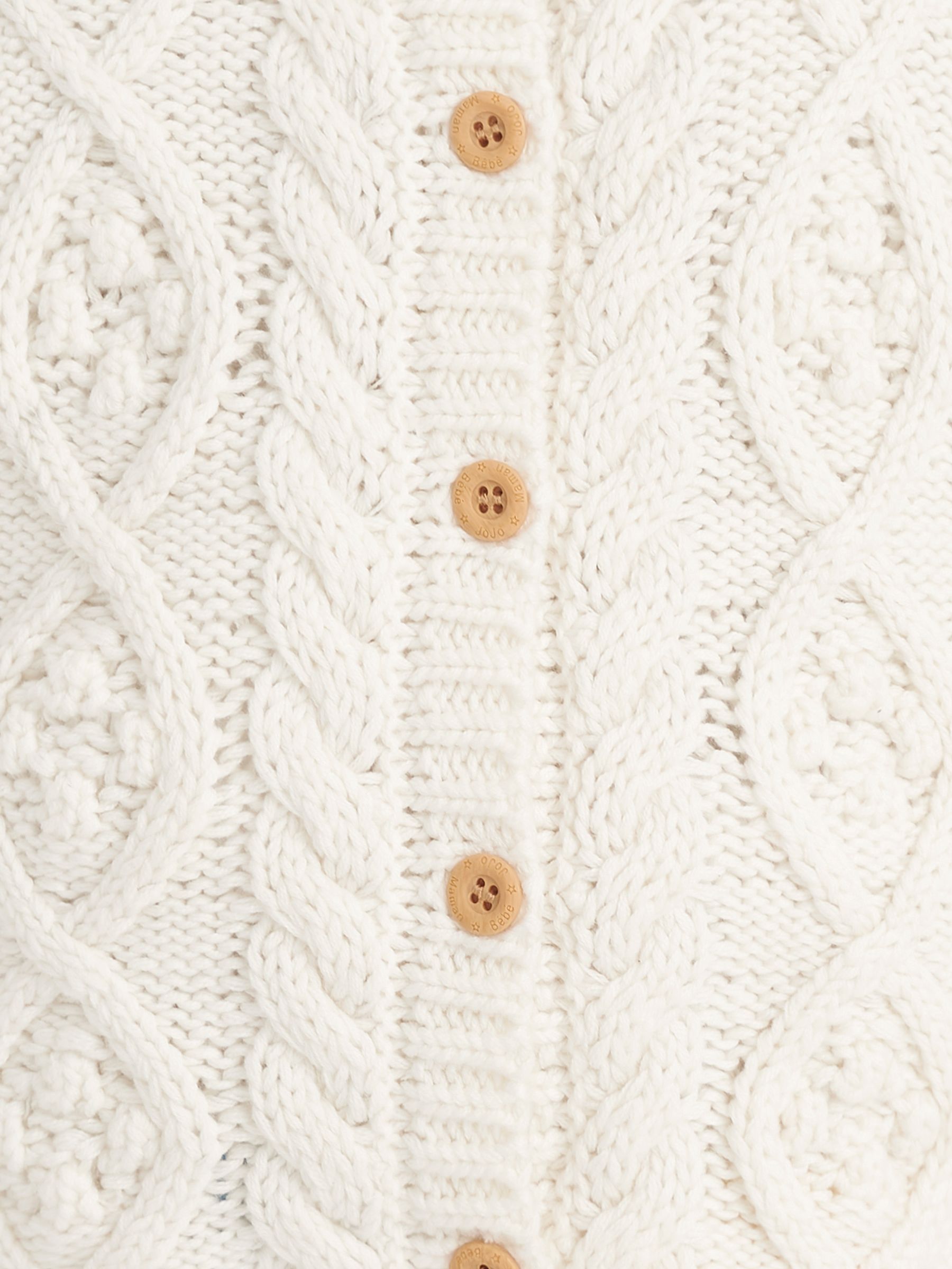 Cream Cosy Cable Cardigan - Image 5 of 5
