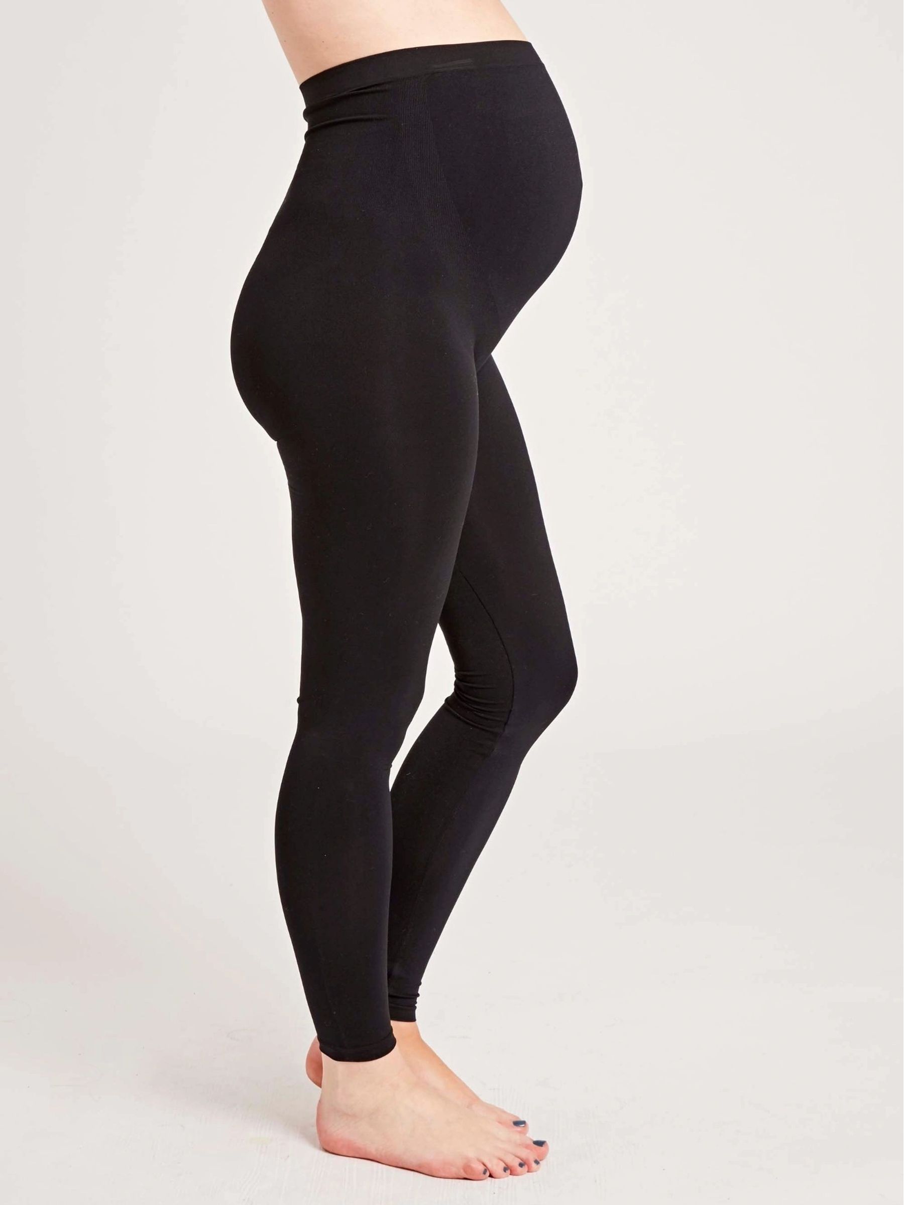 Black Support Maternity Leggings - Image 1 of 5