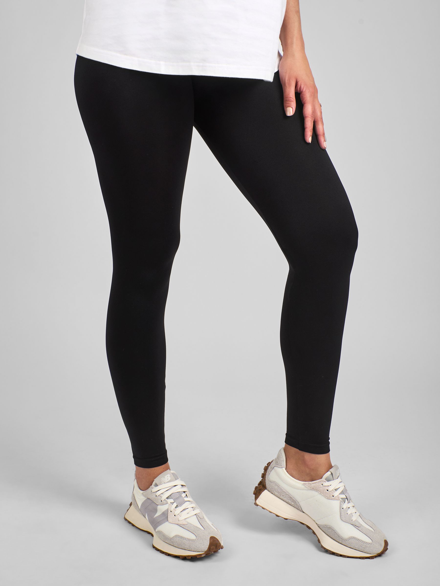 Black Support Maternity Leggings - Image 3 of 5