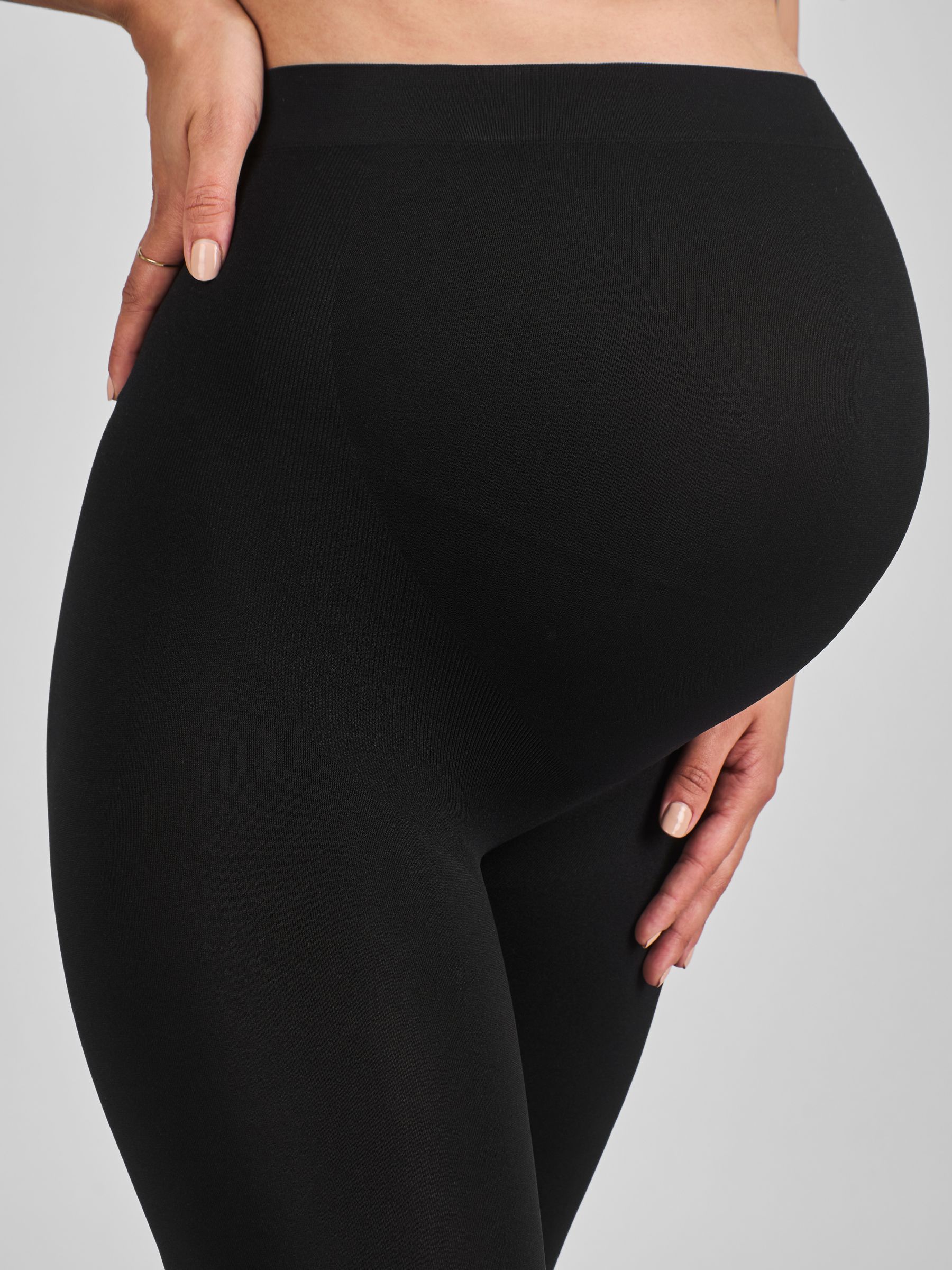 Black Support Maternity Leggings - Image 5 of 5