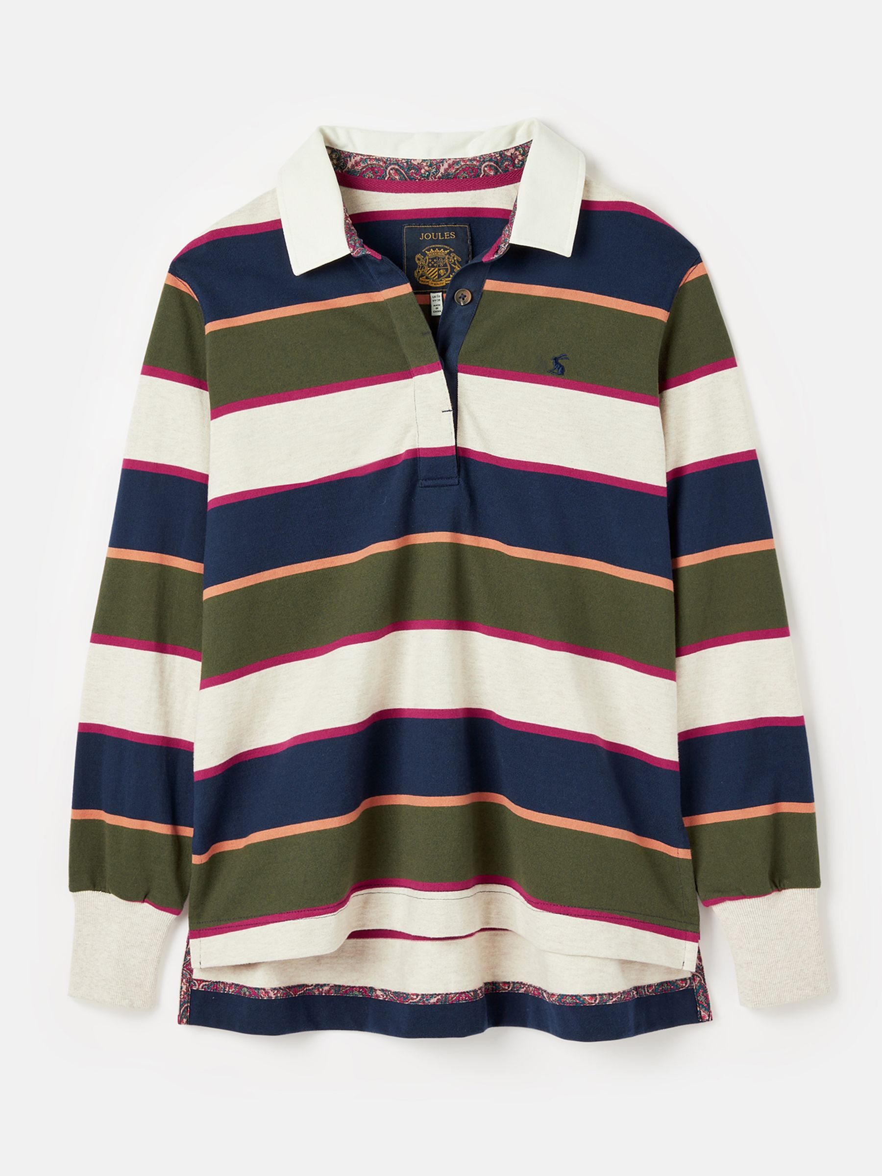 Sammie Green Striped Heavyweight Cotton Rugby Shirt - Image 6 of 6