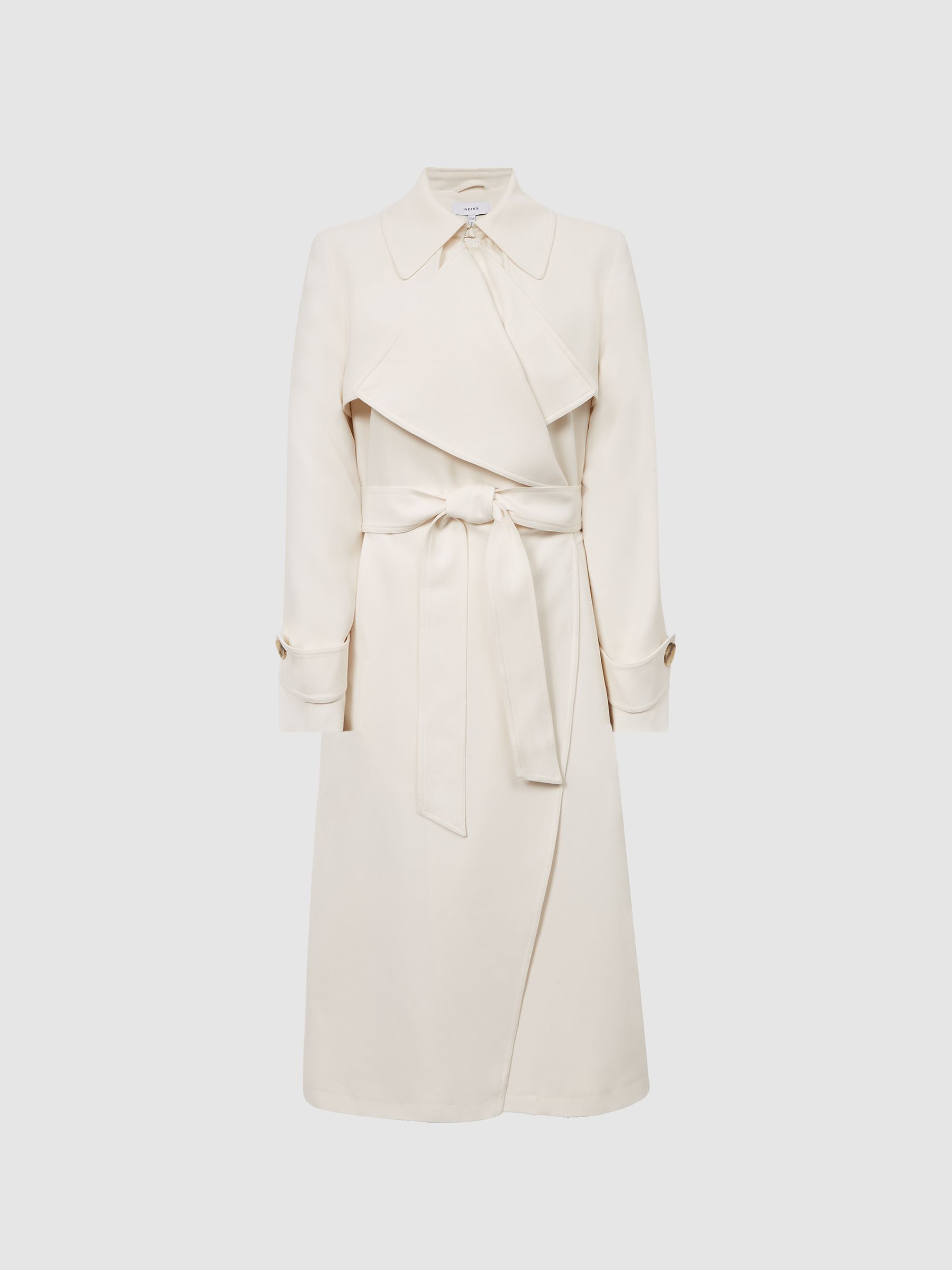 Belted Trench Coat in White - Bild 2 von 4