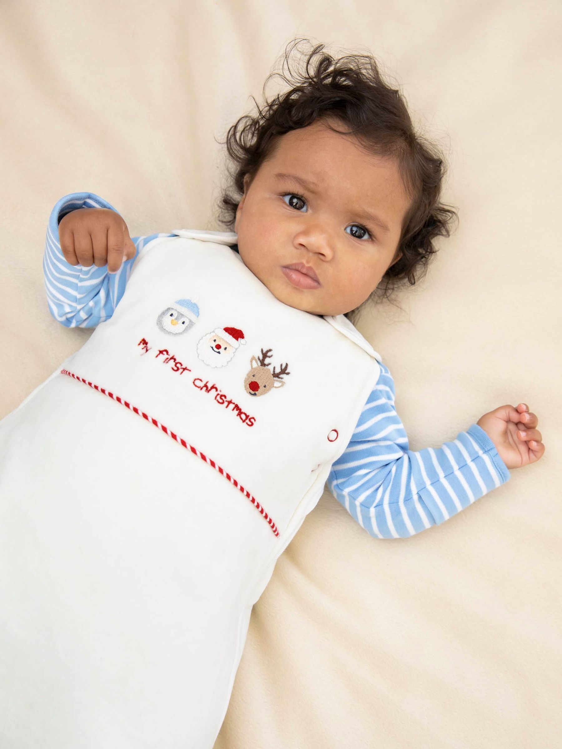 My First Christmas Print 2.5 Tog Baby Sleeping Bag - Image 4 of 7