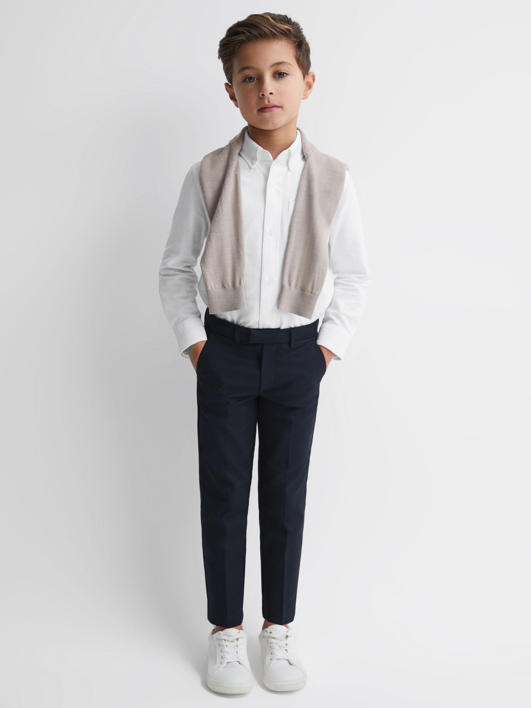 13-14 yrs Button Down Oxford Shirt in White - Image 4 of 7