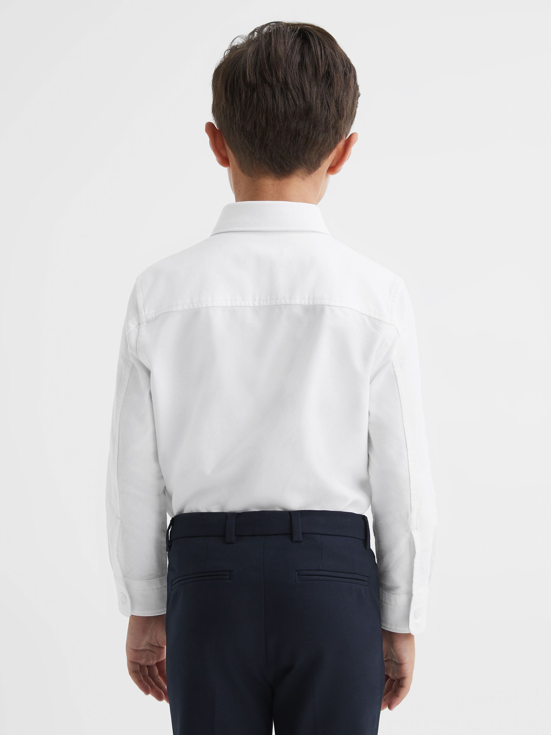 13-14 yrs Button Down Oxford Shirt in White - Image 5 of 7