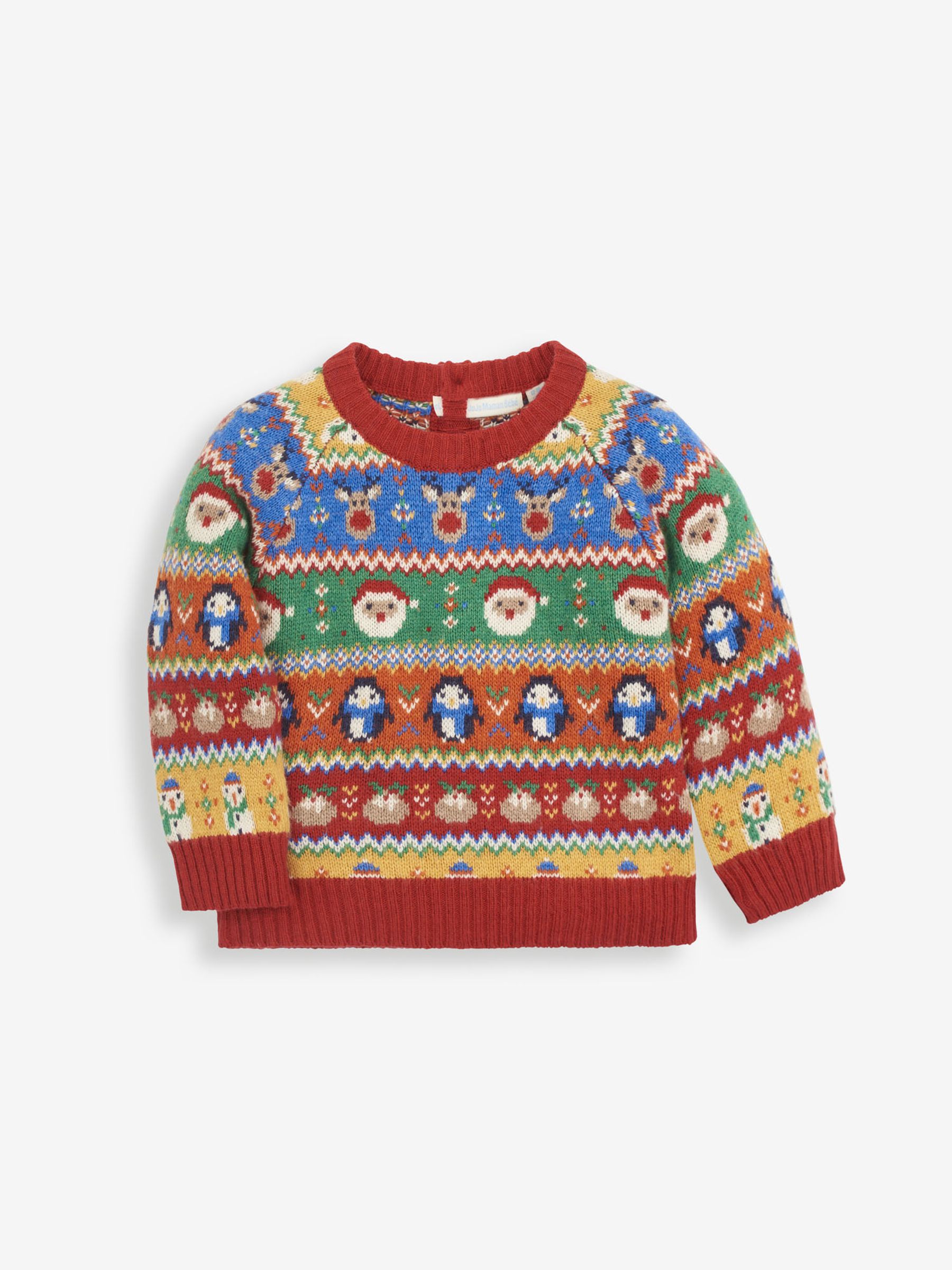 Multi Bright Christmas Fairisle Pattern Jumper - Image 1 of 5