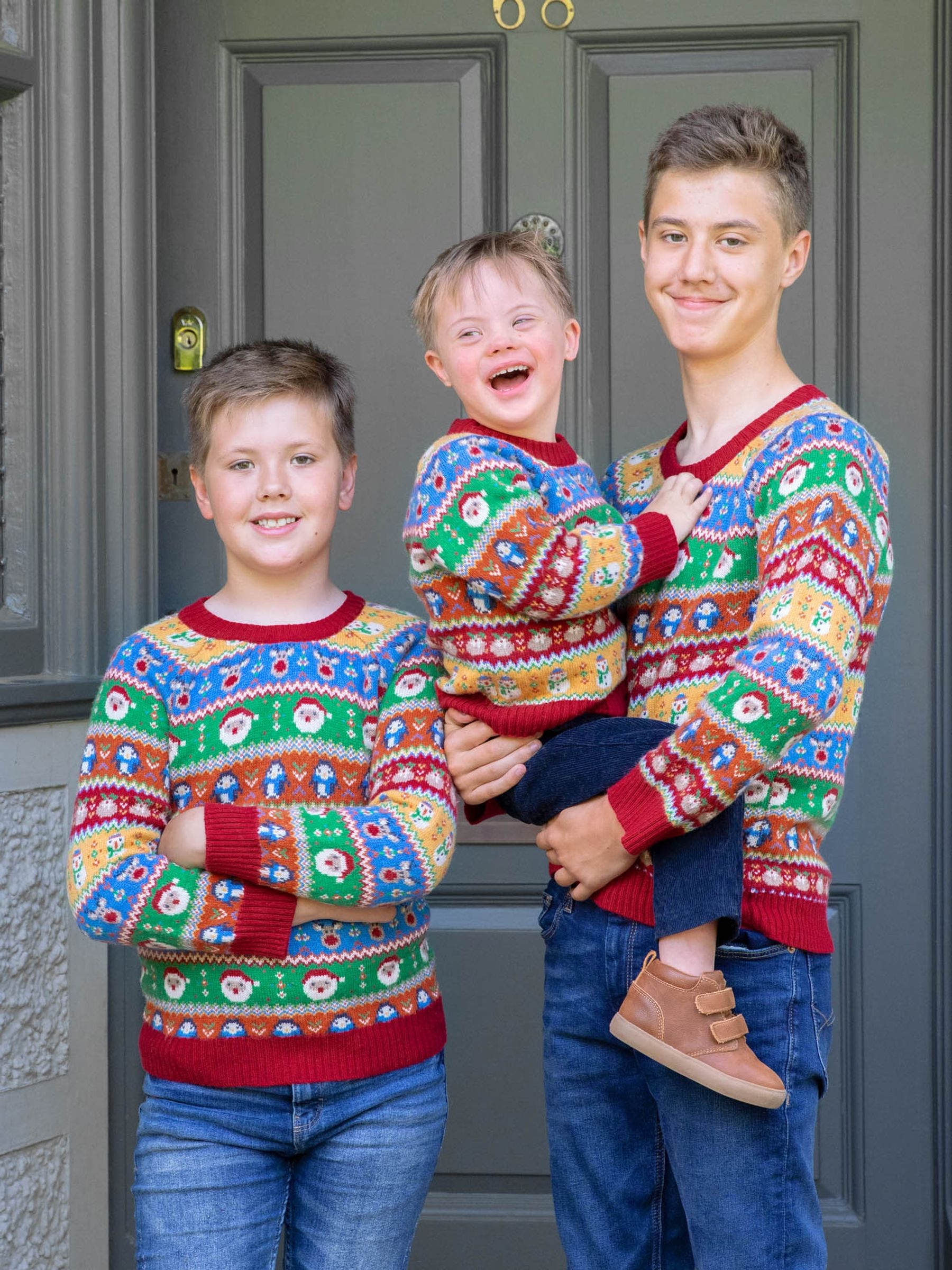 Multi Bright Christmas Fairisle Pattern Jumper - Image 3 of 5