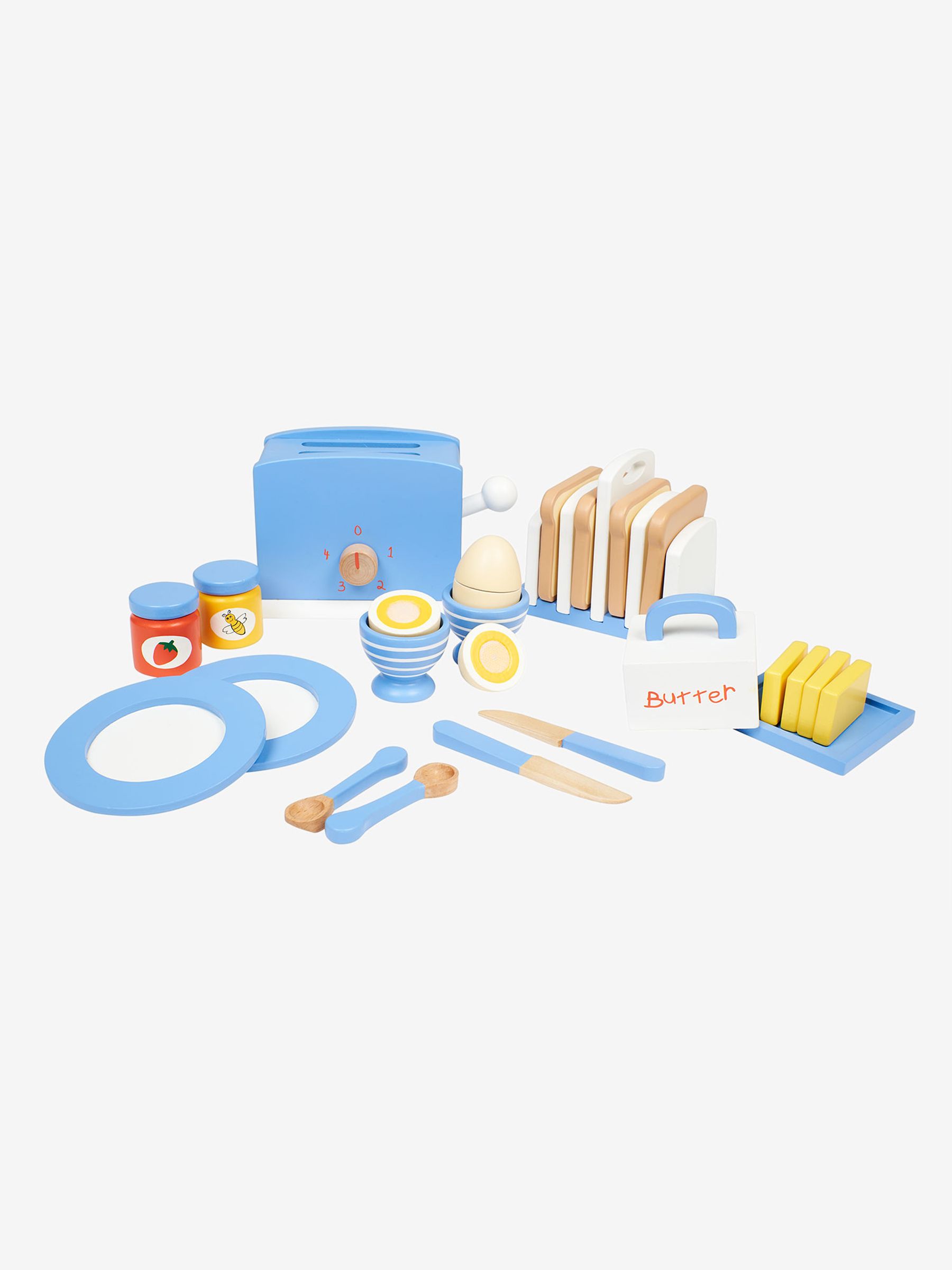 Wooden Breakfast Set - Image 1 of 3