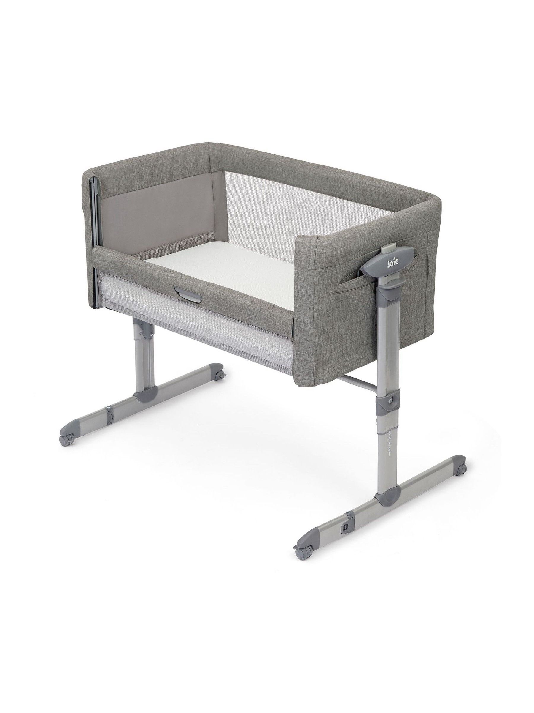 Joie Grey Foggy Roomie Glide Bedside Crib - Image 3 of 5