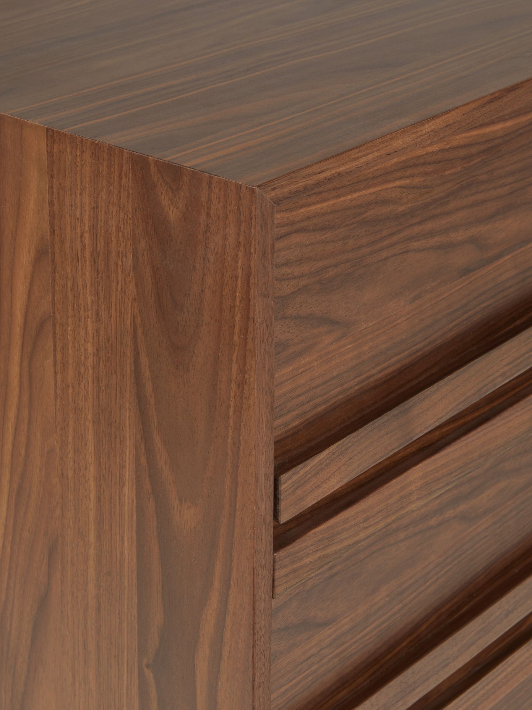 Jasper Conran London Brown 4 Drawer Belgrave Walnut Chest of Drawers - Image 5 of 7