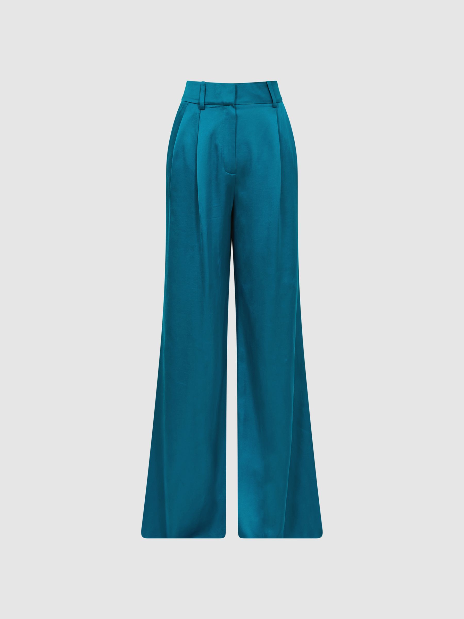 Wide Leg Trousers in Blue - Image 2 of 8