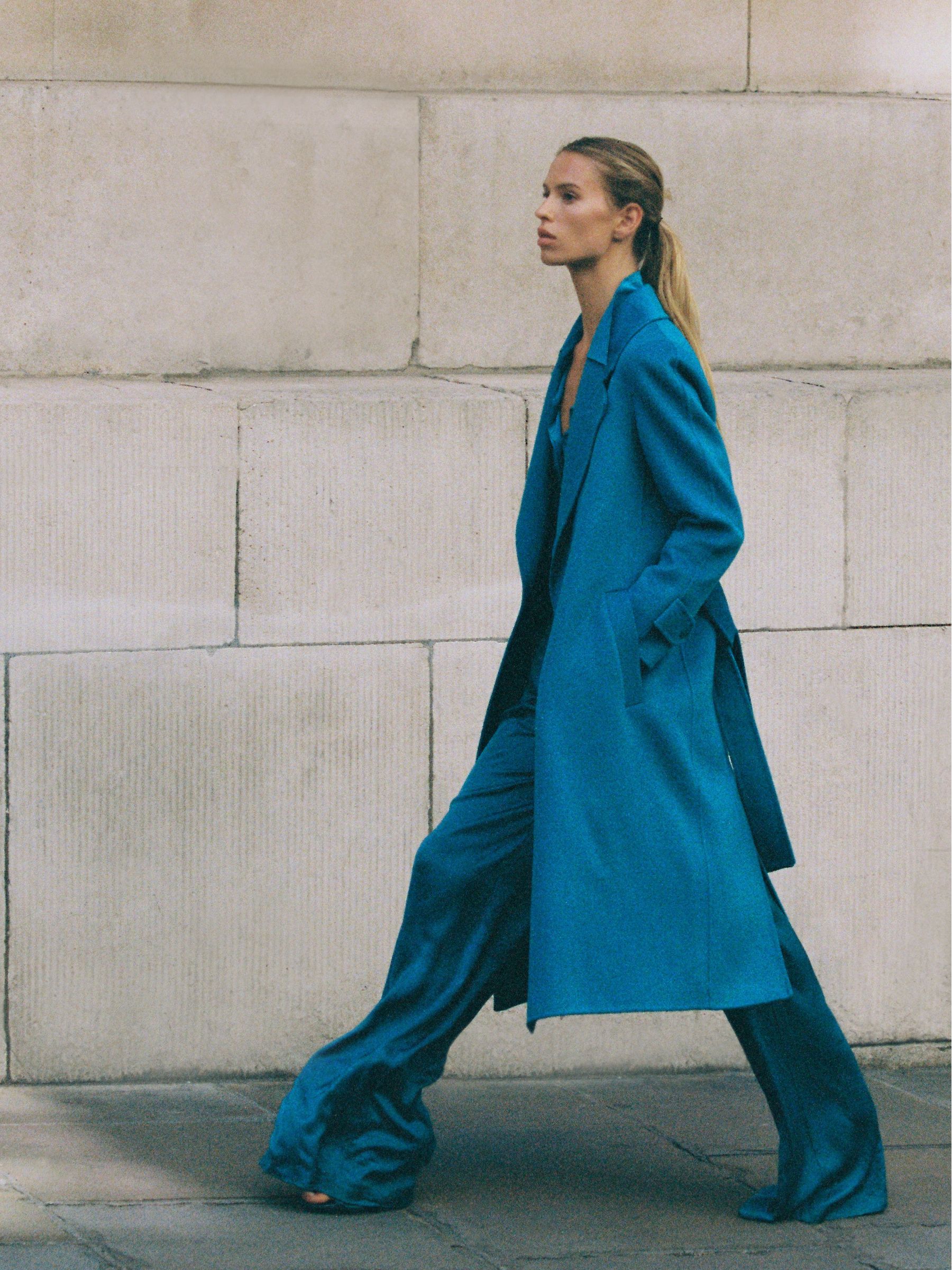 Wide Leg Trousers in Blue - Image 7 of 8