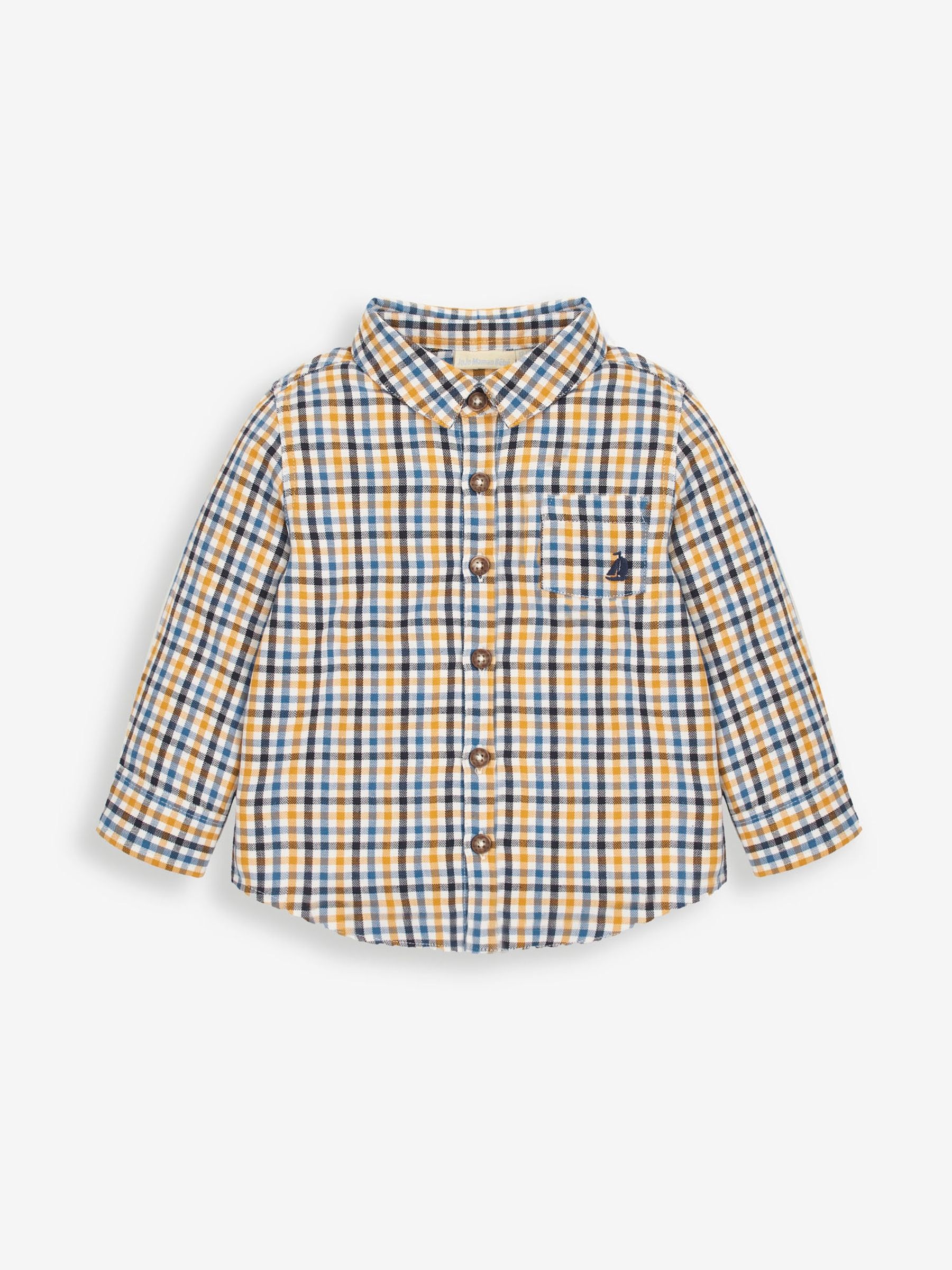 Check Shirt in Mustard - Image 4 of 5