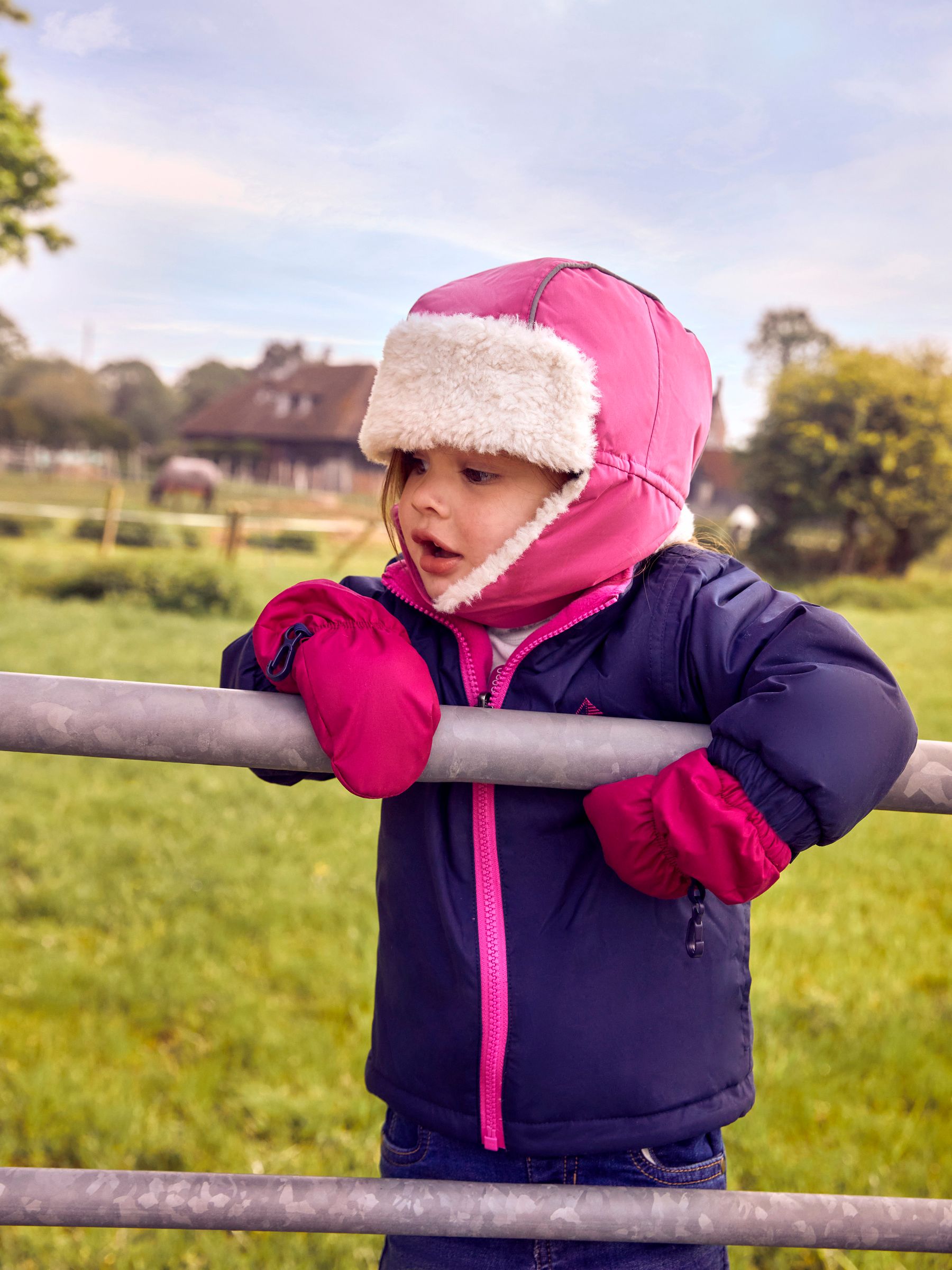 Fuschia Pink Cosy Waterproof Hat - Image 1 of 2