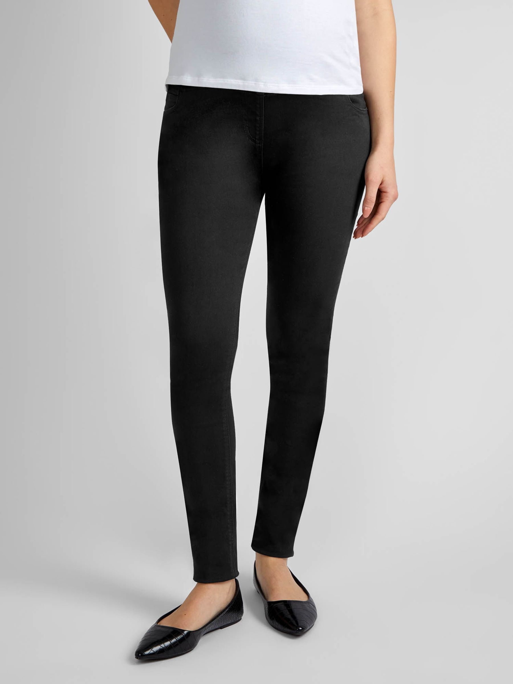 Black Superstretch Maternity Skinny Jeans - Image 1 of 5