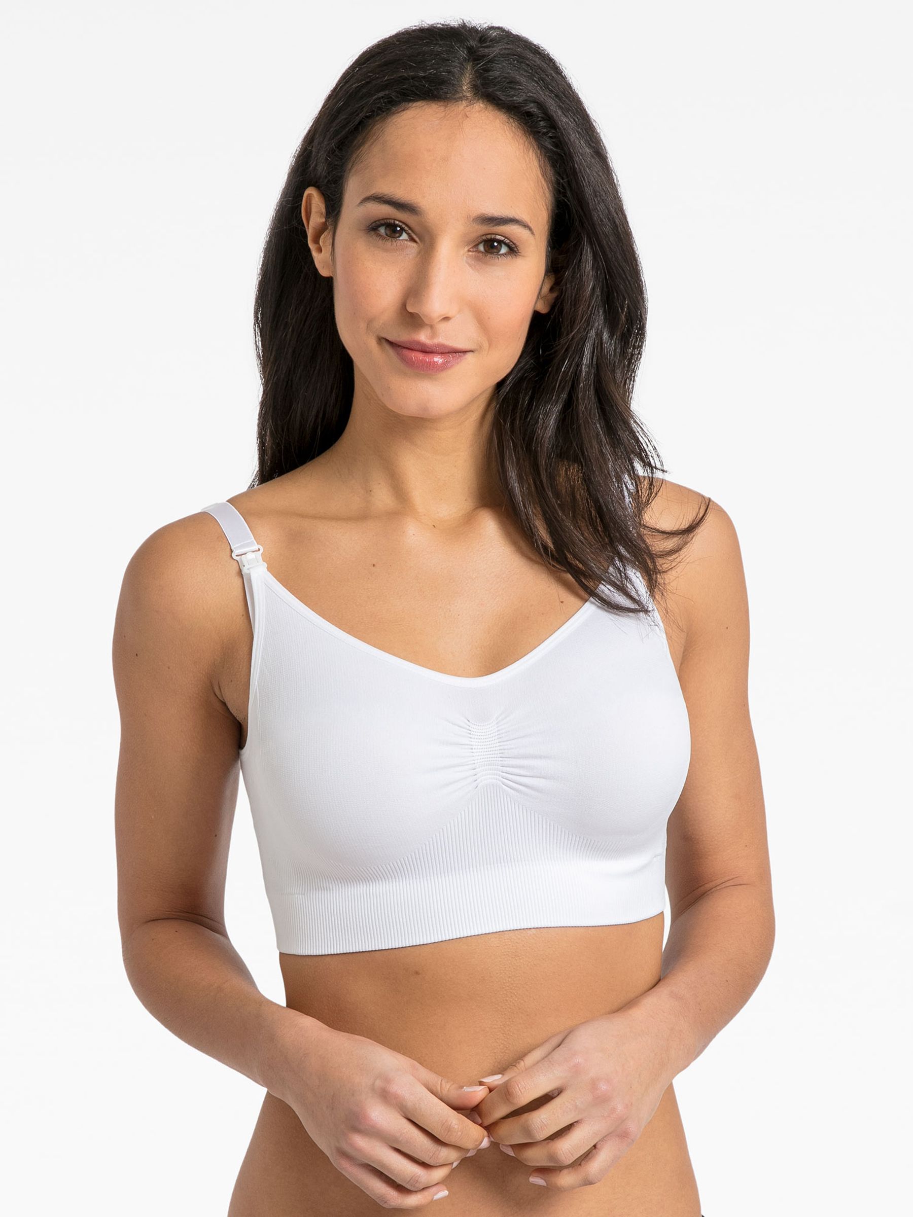 White Seamless Maternity & Nursing Bra - Image 1 of 2