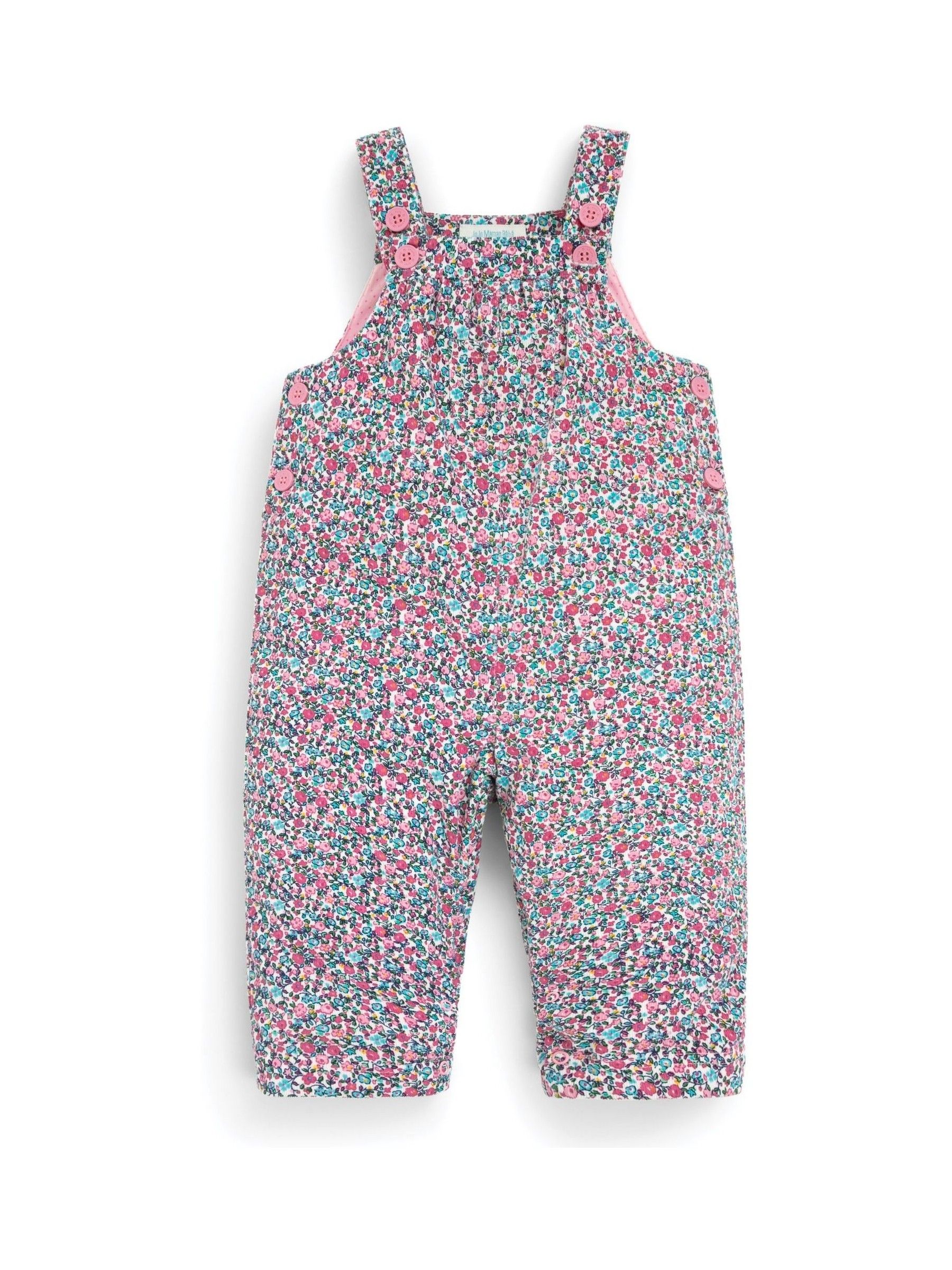 Floral Pretty Cord Dungarees in Ditsy - Image 2 of 2