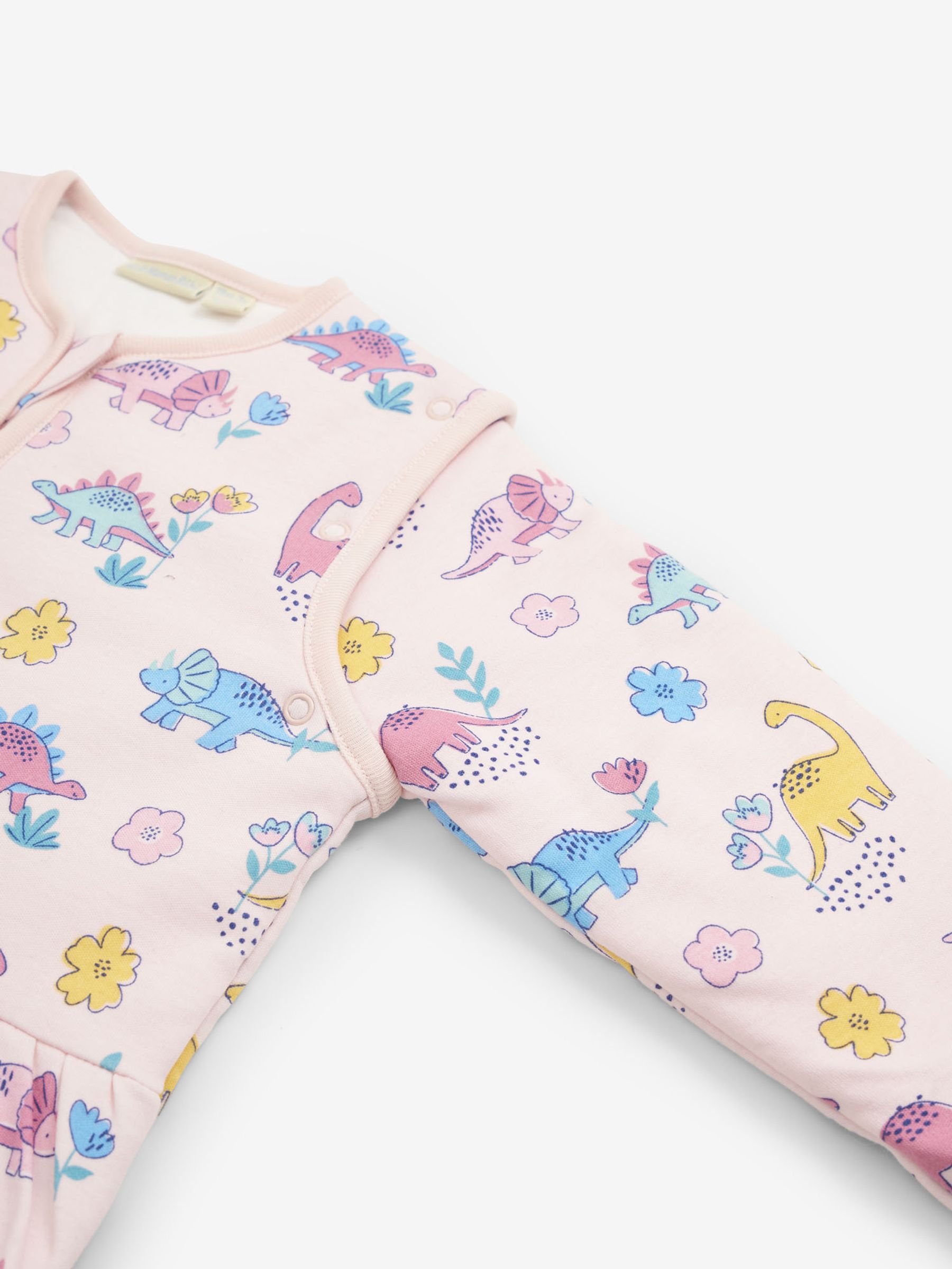 Pink Dino 2.5 Tog Travel Toddler Sleeping Bag - Image 2 of 3