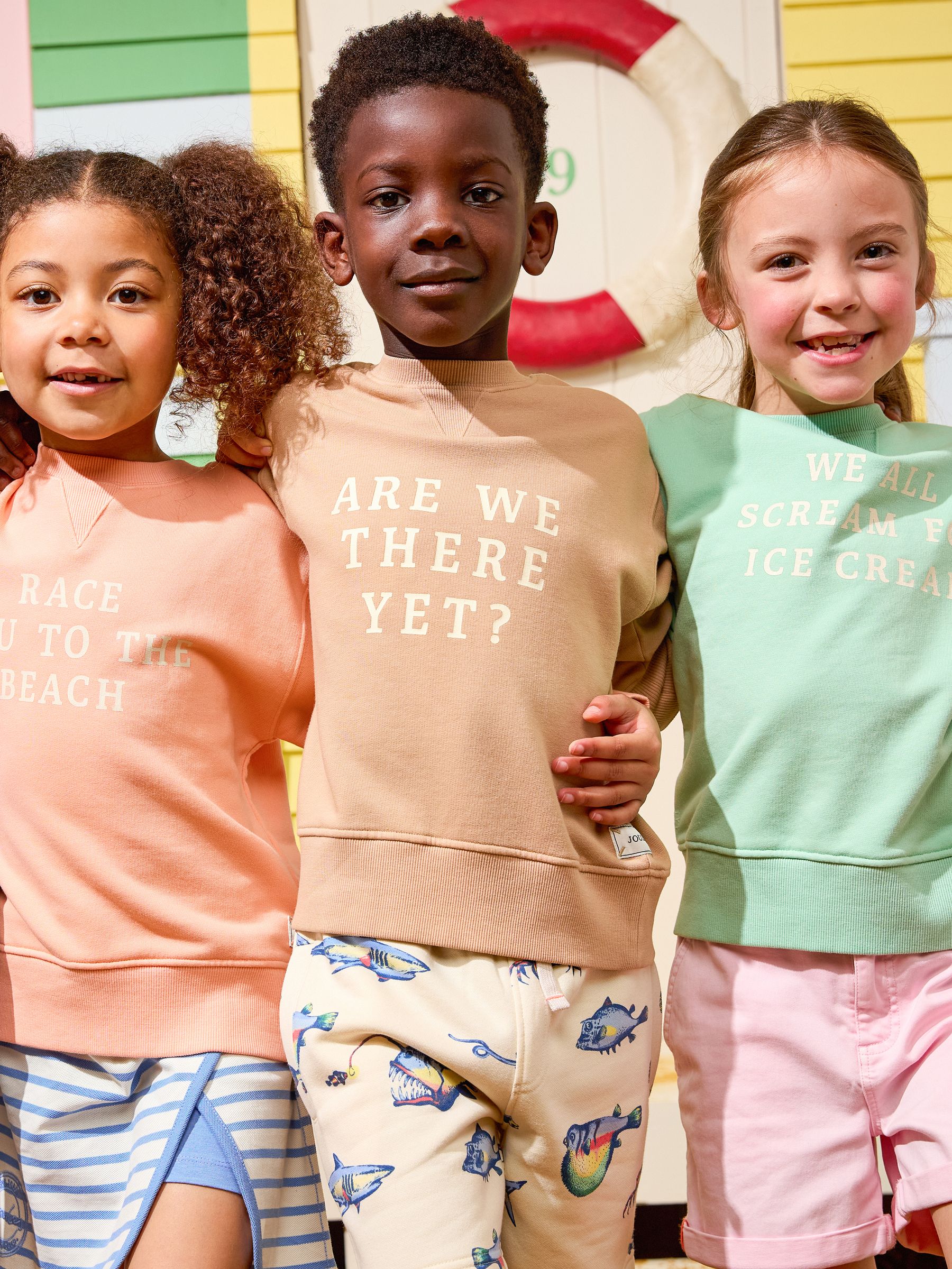 Kids' Sundaze Brown Crew Neck Slogan Sweatshirt - Image 6 of 7