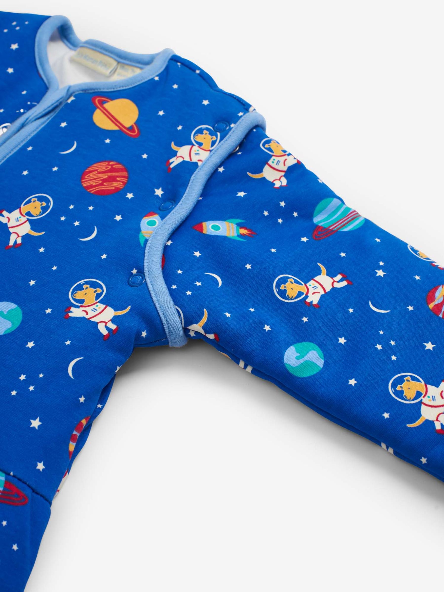 Glow-in-the-Dark Space Dog 2.5 Tog Toddler Travel Sleeping Bag in Blue - Image 2 of 2