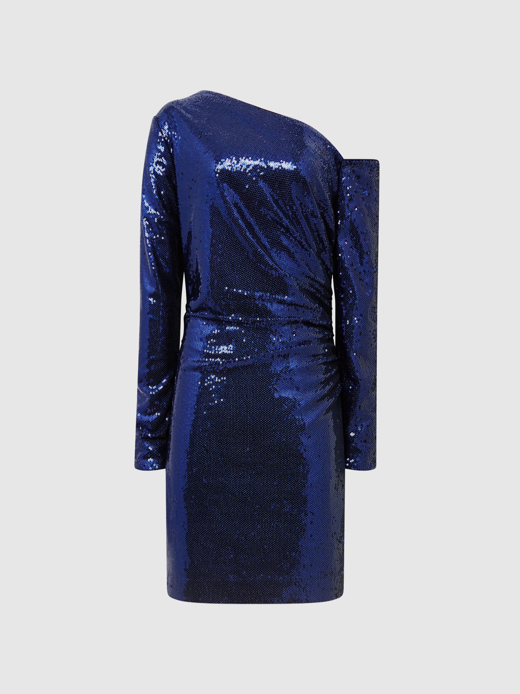 Sequined Mini Dress in Blue - Image 2 of 6