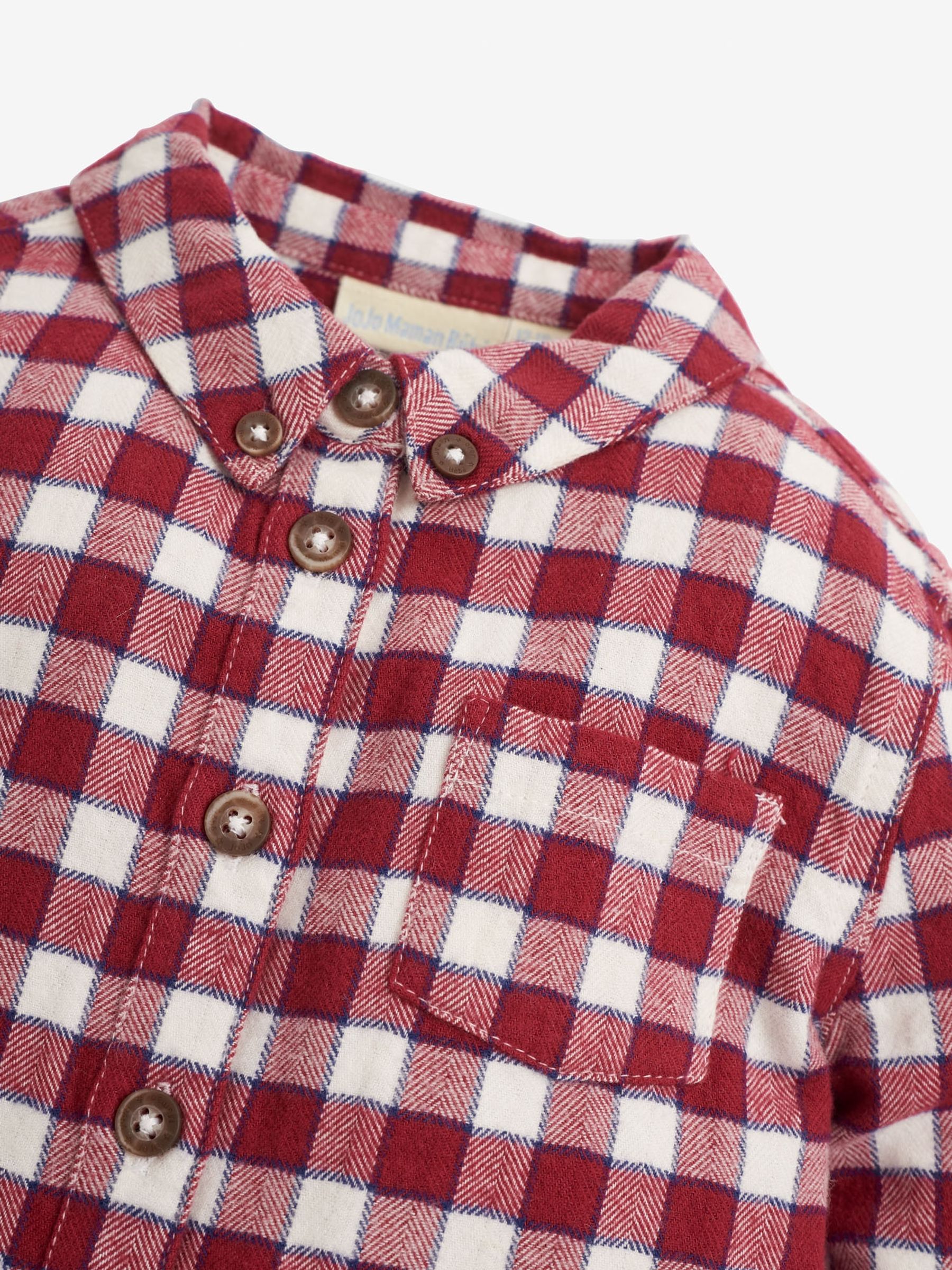 Gingham Shirt in Burgundy - Image 3 of 3