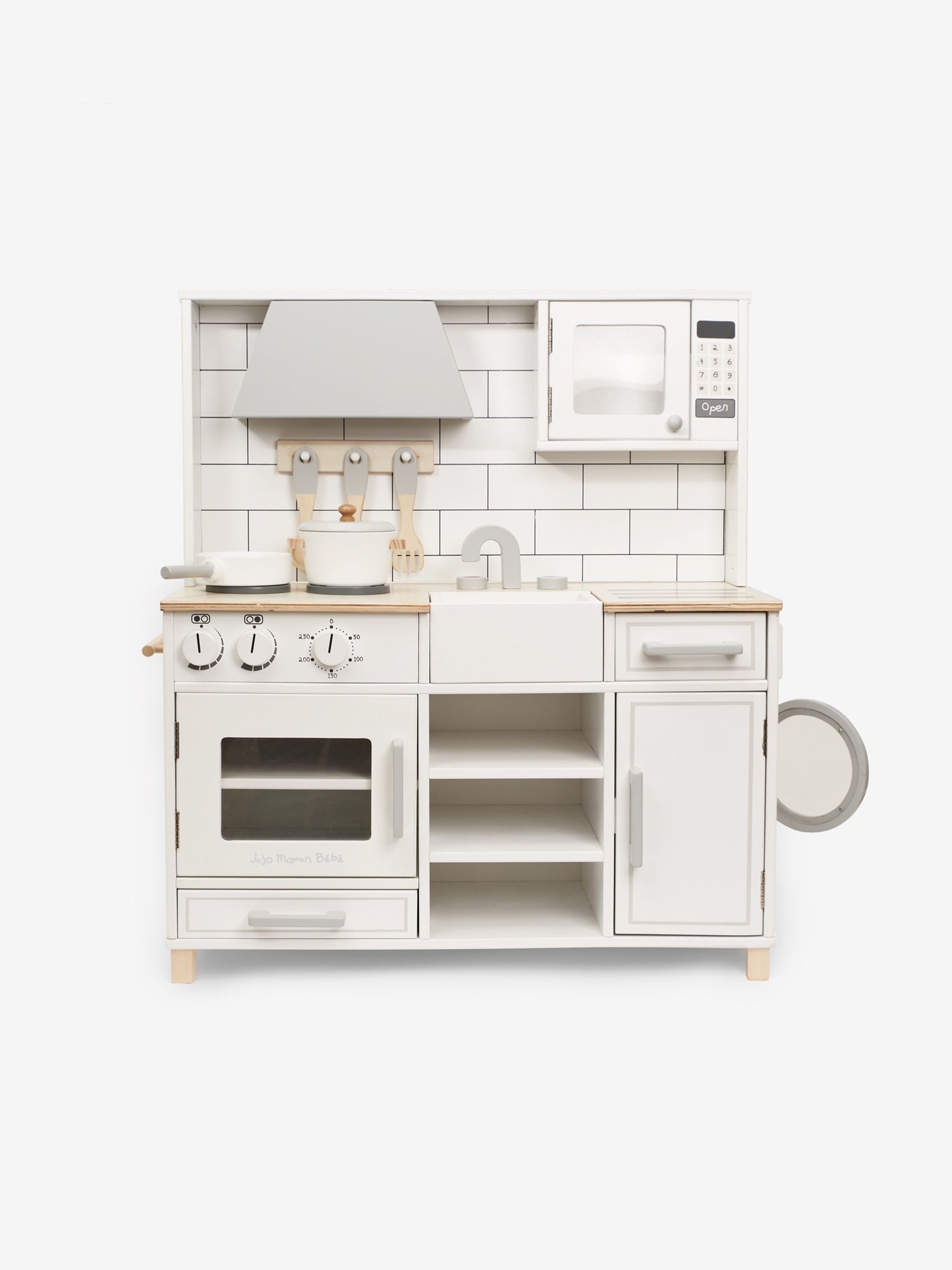Camden Wooden Play Kitchen in White - Image 10 of 12