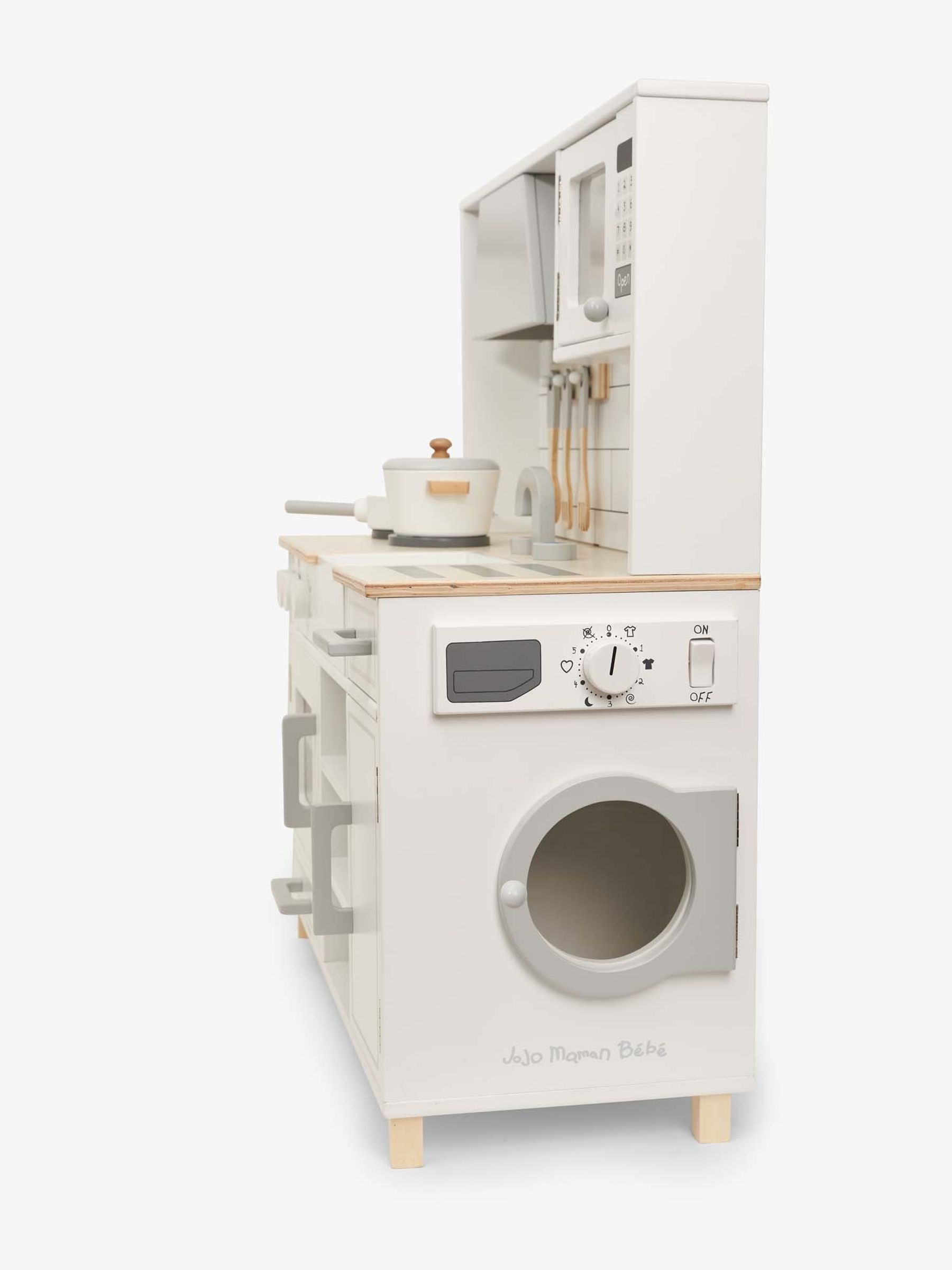 Camden Wooden Play Kitchen in White - Image 7 of 12