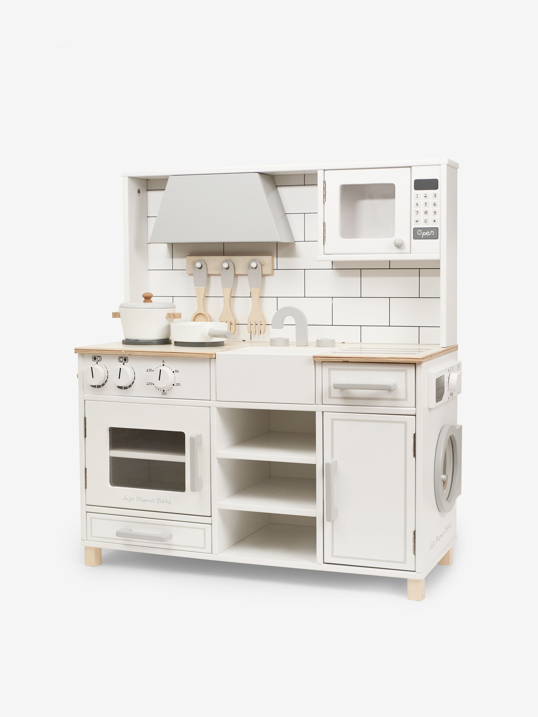 Camden Wooden Play Kitchen in White - Image 9 of 12