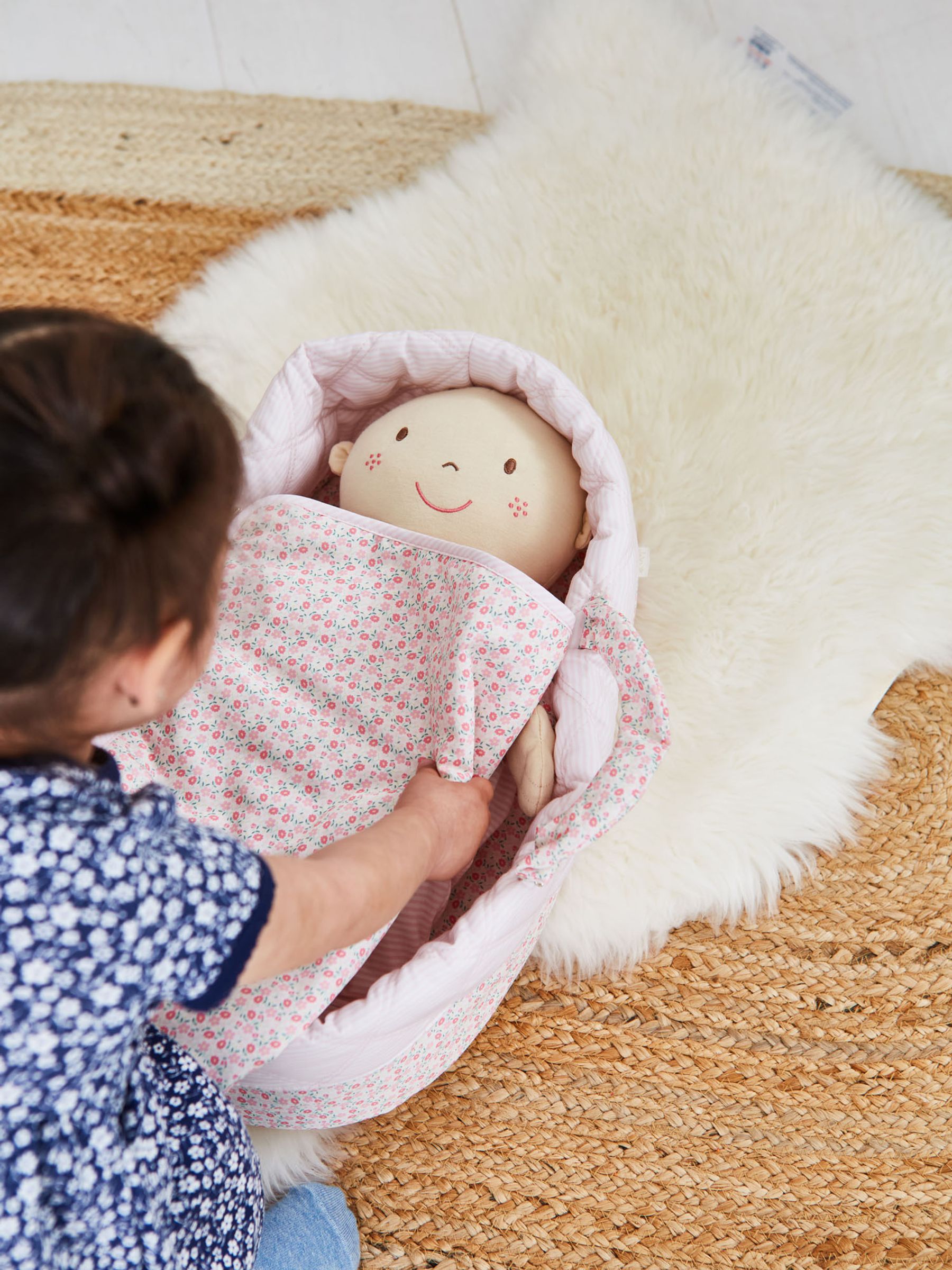 Pink Doll Carry Cot - Image 5 of 6