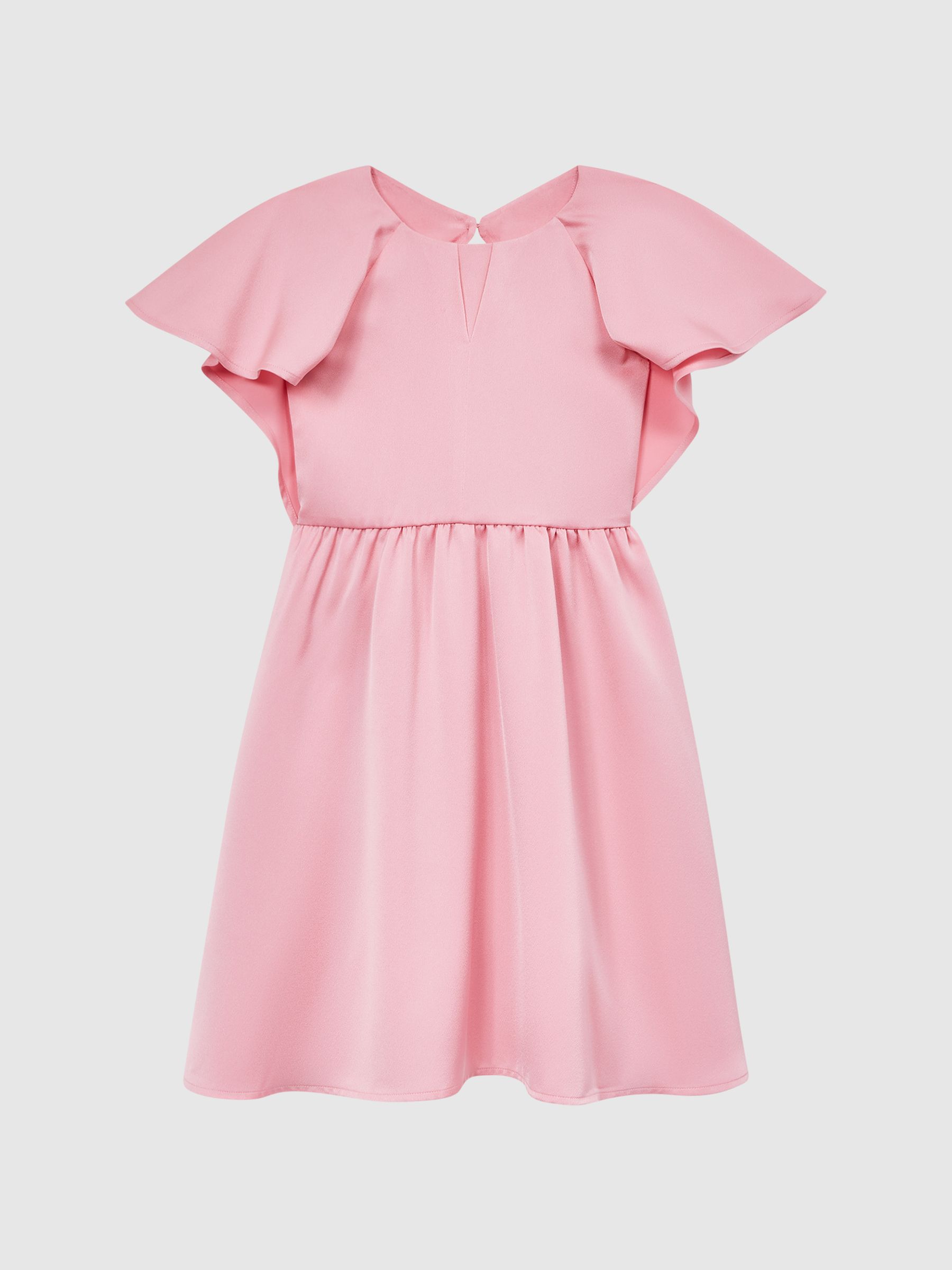 Satin Midi Dress in Pink - Image 2 of 6