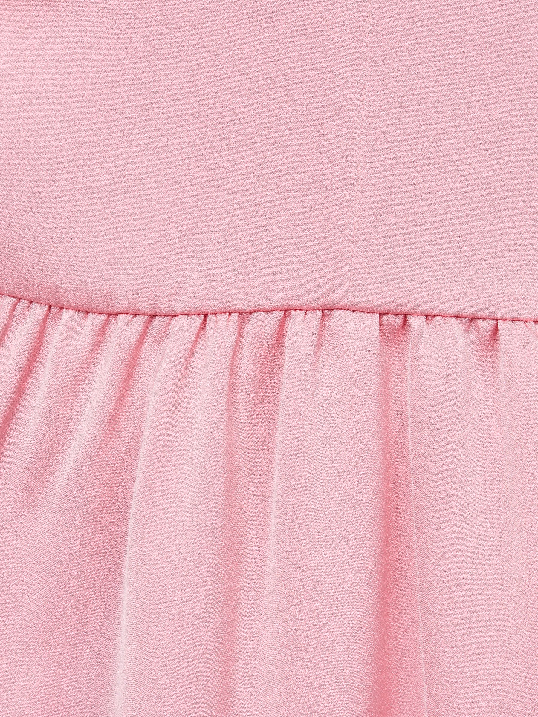 Satin Midi Dress in Pink - Image 5 of 6