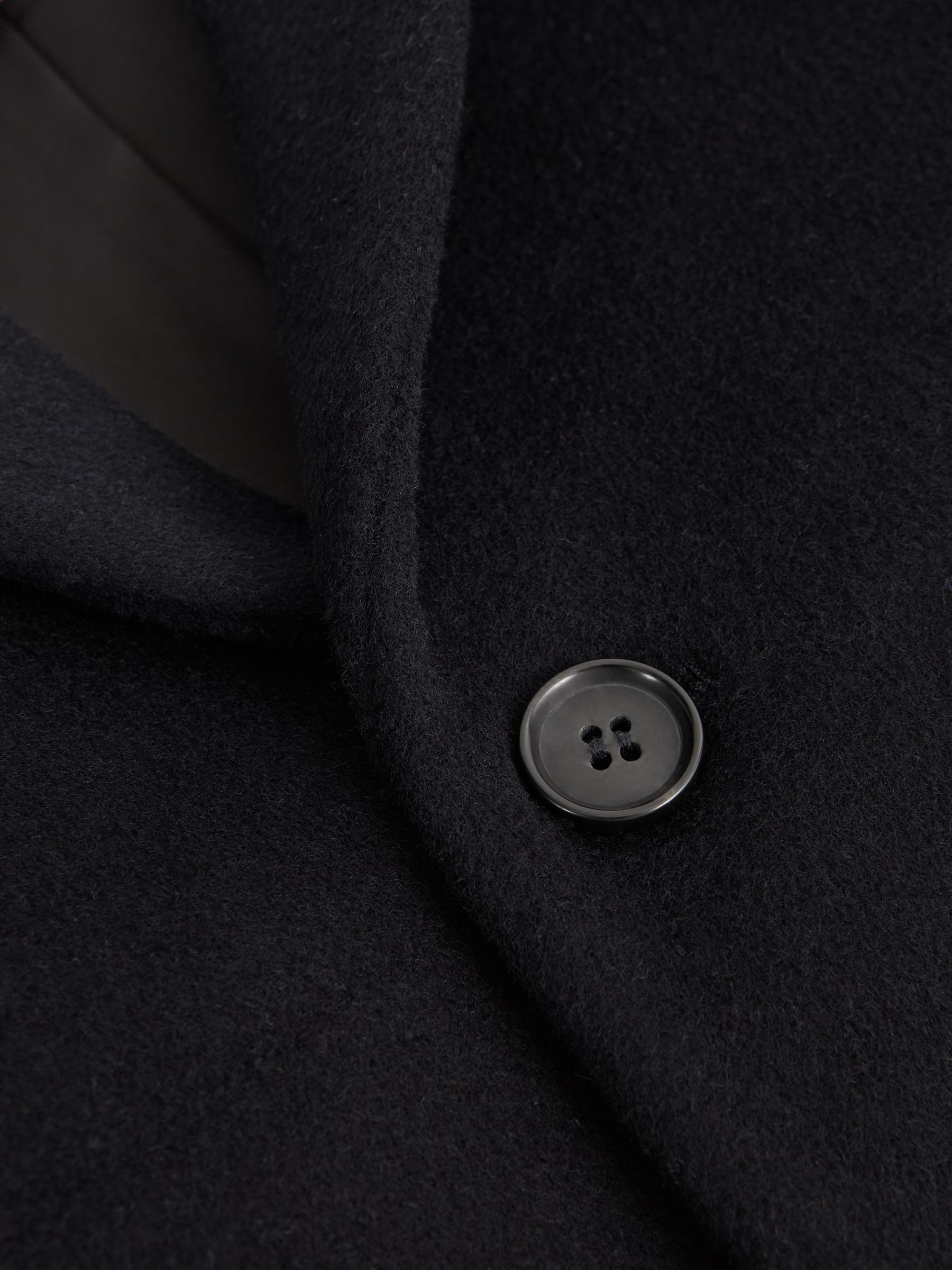 Senior Single Breasted Overcoat in Navy - Image 6 of 6