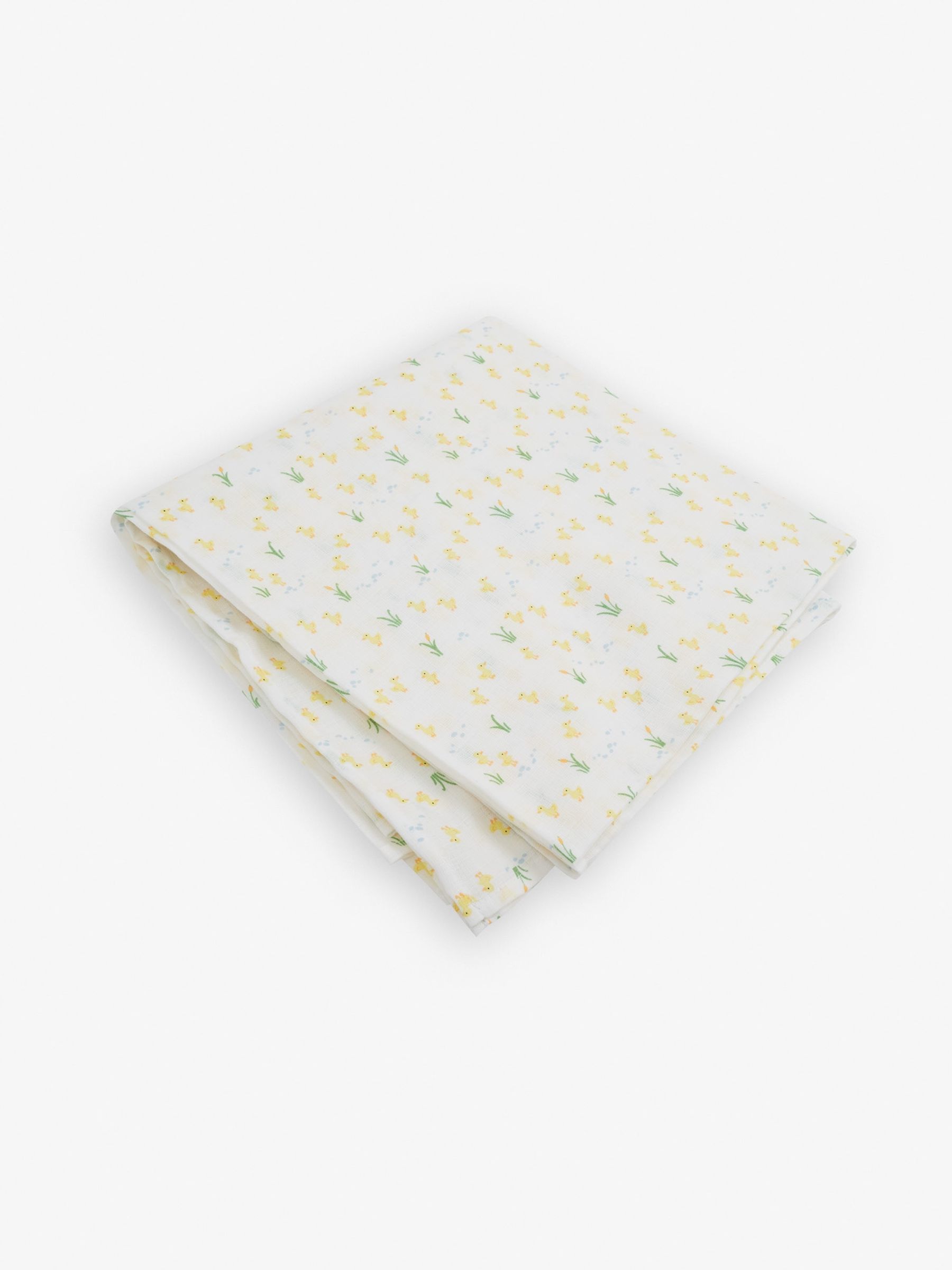 Extra Large Duck Print Muslin in Yellow - Image 2 of 4