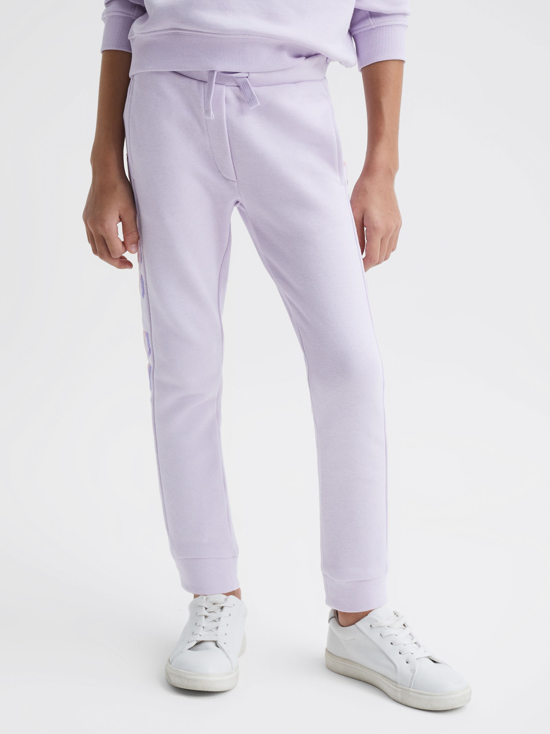 Junior Sequin Joggers in Lilac - Image 6 of 7