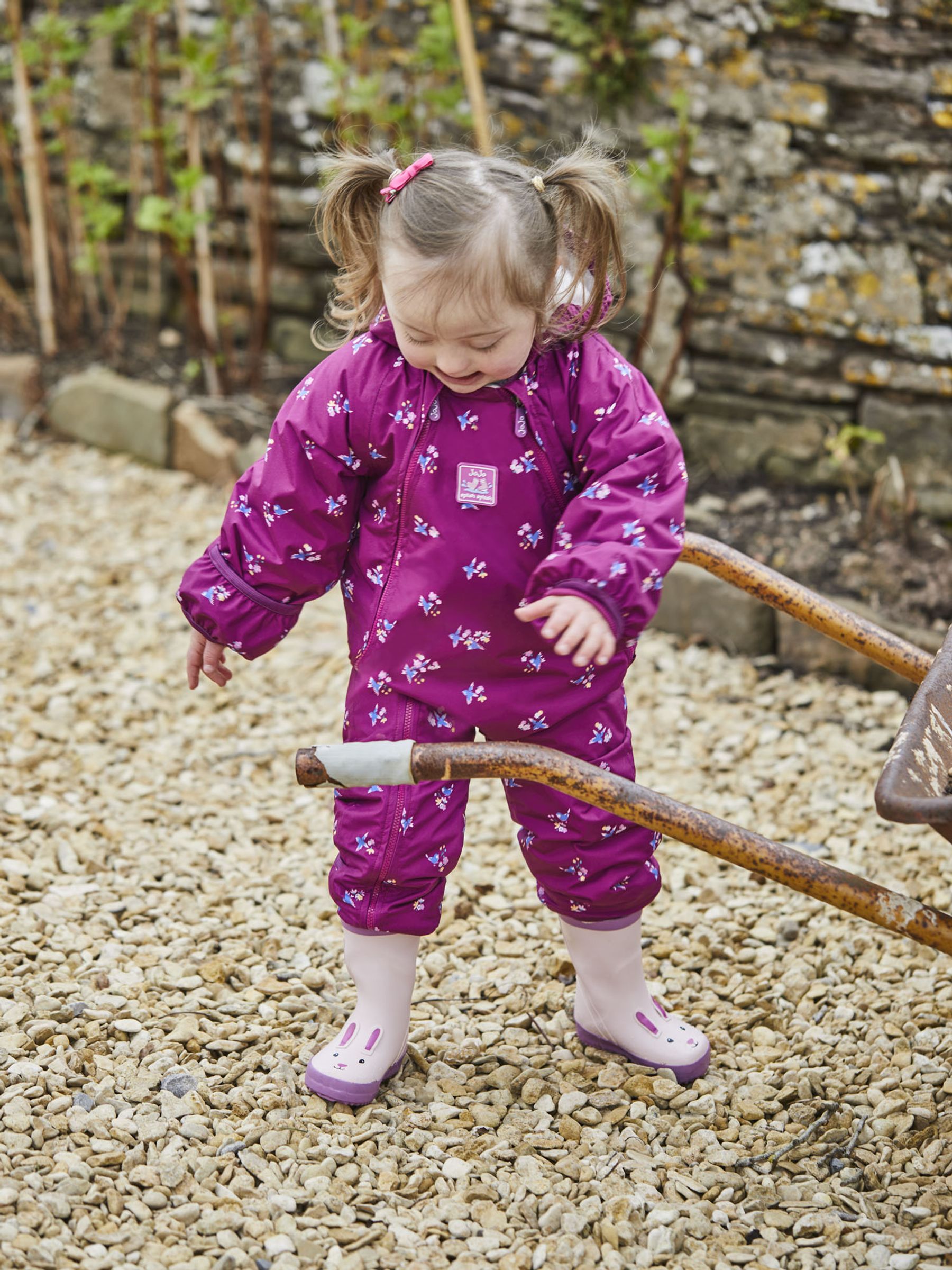 Purple Bird Waterproof Fleece Lined Puddle Suit - Image 2 of 6