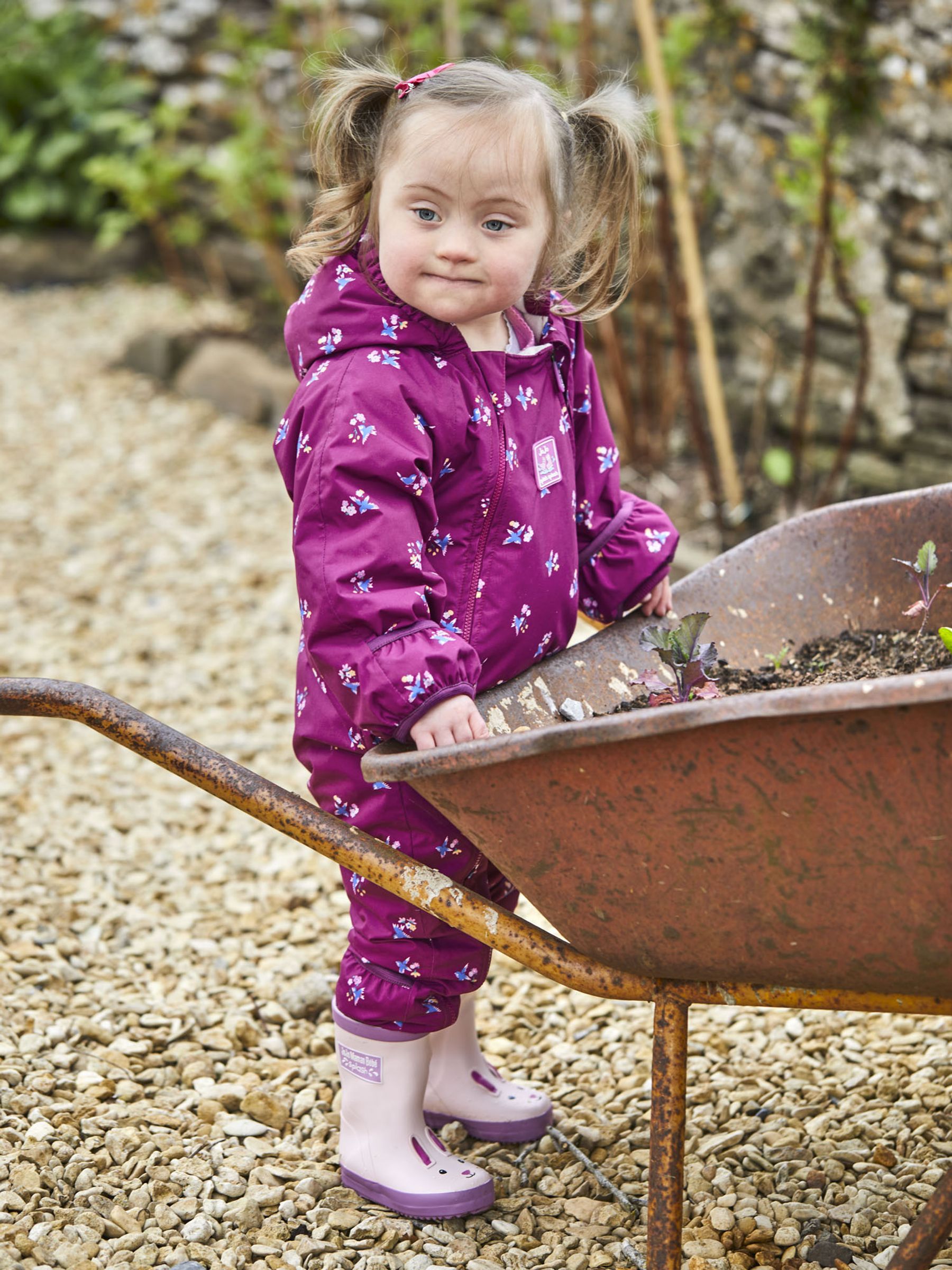 Purple Bird Waterproof Fleece Lined Puddle Suit - Image 3 of 6