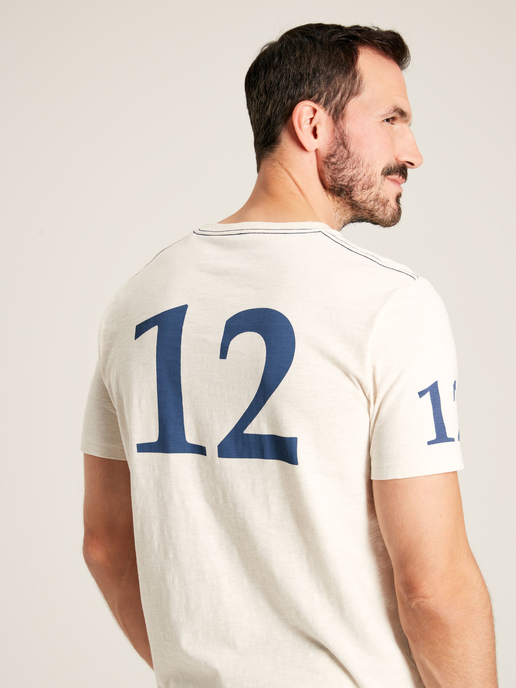 Flynn White Graphic Tee-Graphic Jersey T-Shirt - Image 2 of 6