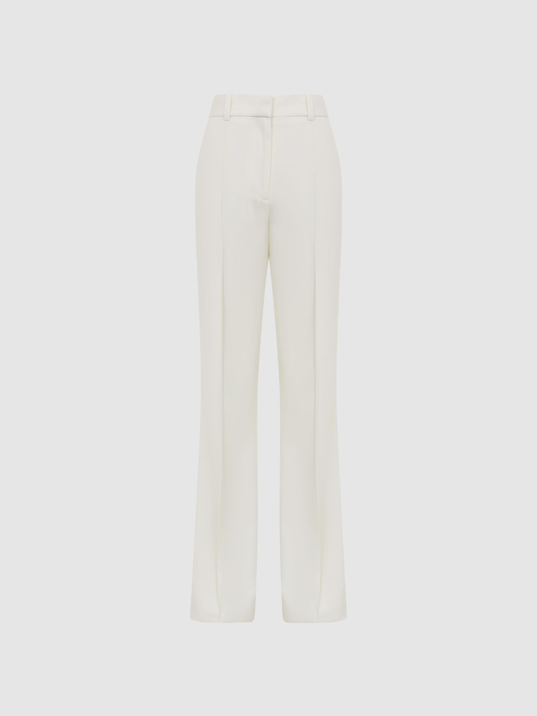 Petite Flared Tuxedo Trousers in White - Image 2 of 8
